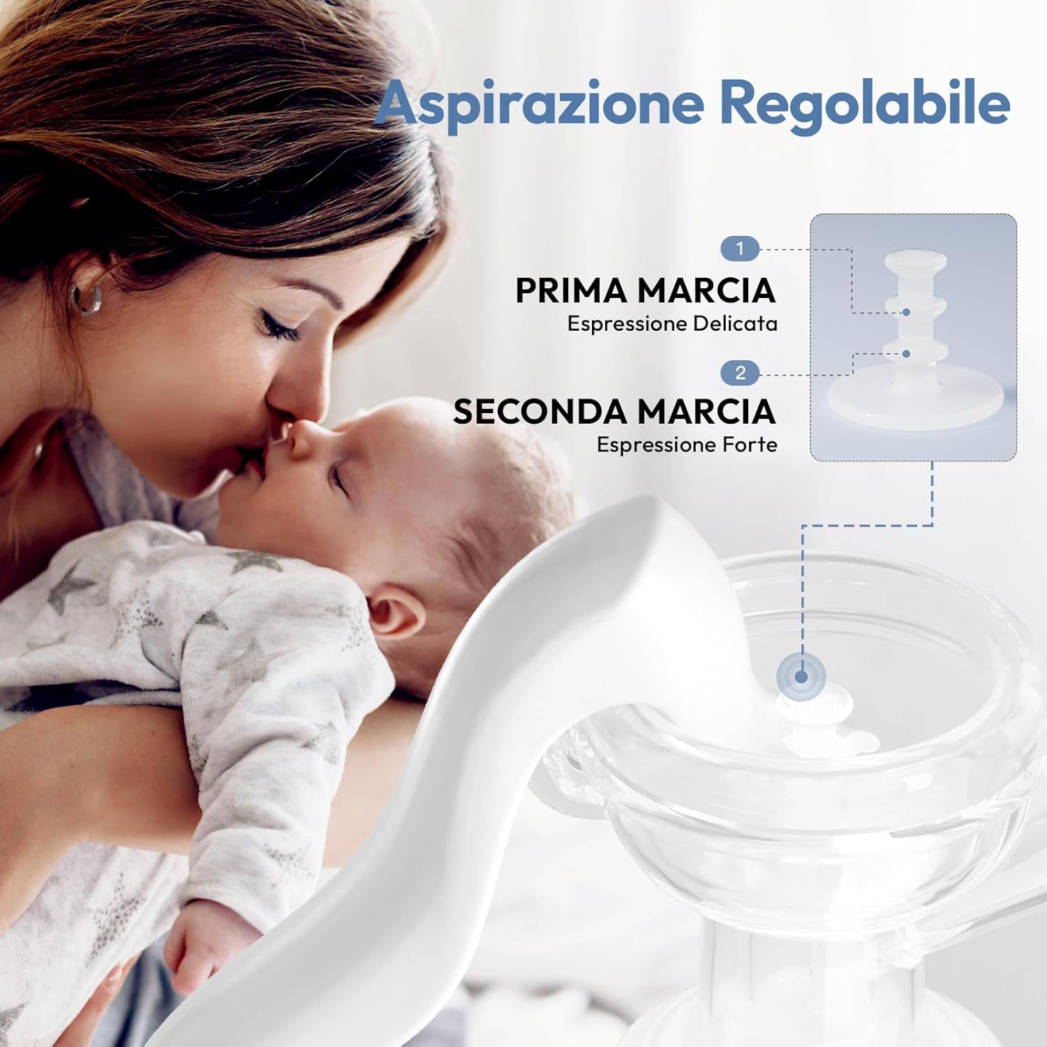 Tiralatte manuale con biberon incluso NCVI