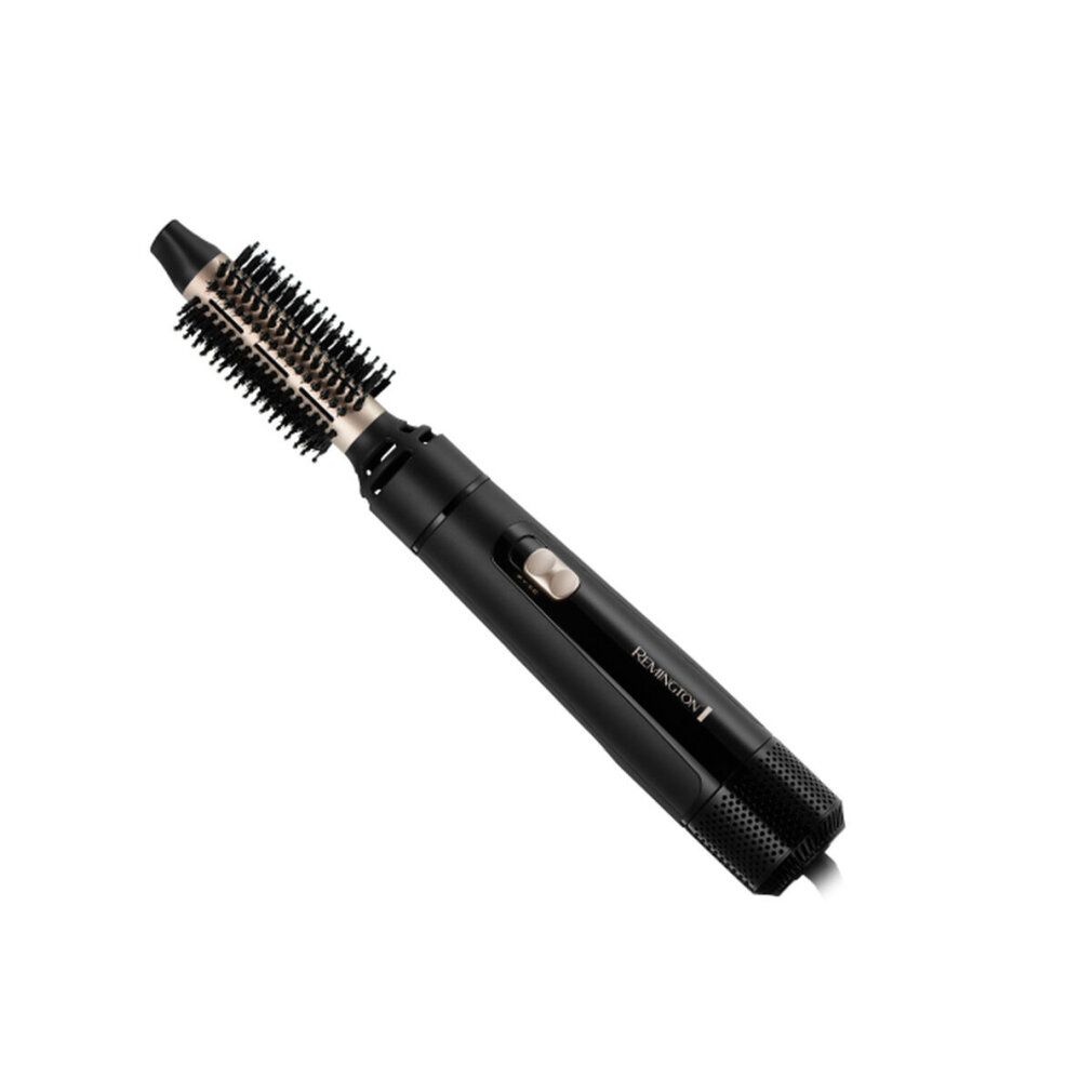 Spazzola ad aria calda nera. Spazzola con setole. Marchio: REMINGTON. Con cavo.