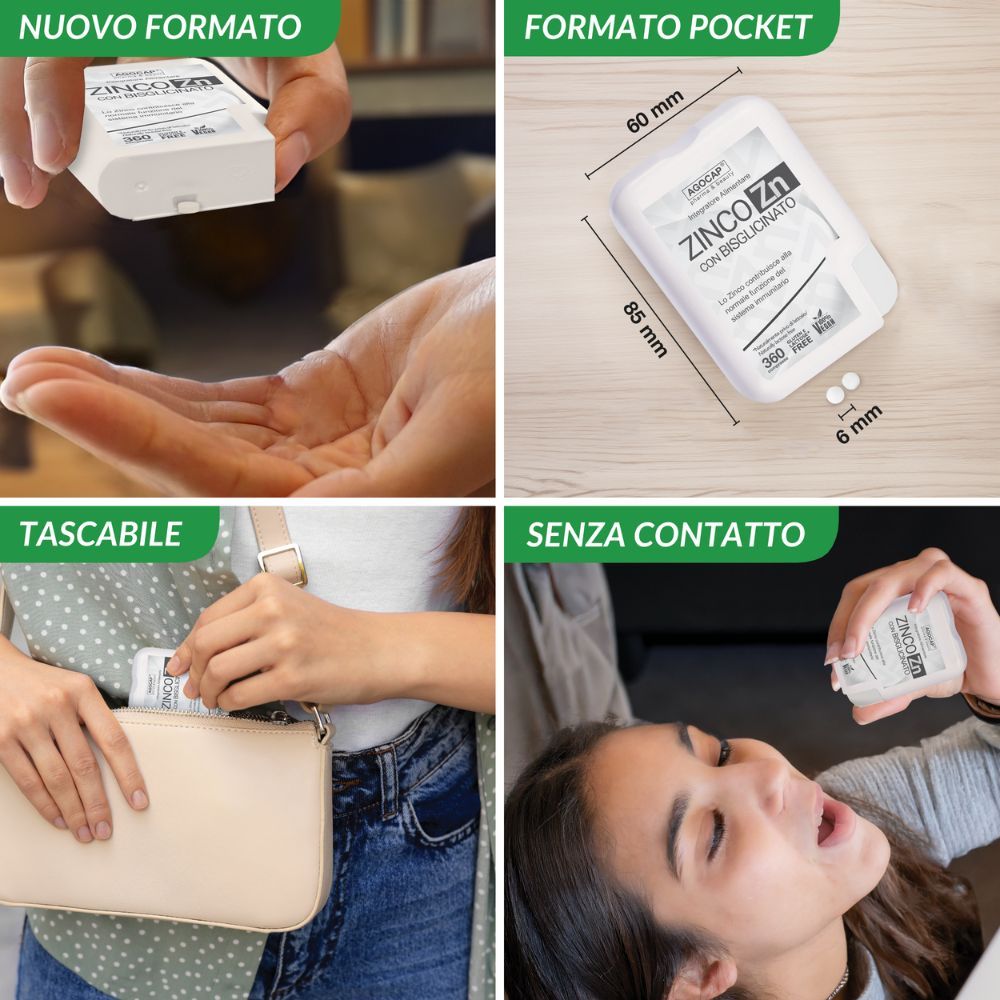 agocap - Integratore alimentare a base di Zinco con bisglicinato per il sistema immunitario