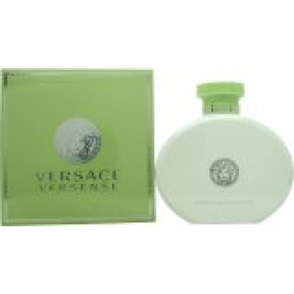 Gel doccia Versense e confezione. Scatola verde con logo. Flacone ovale bianco con tappo verde.