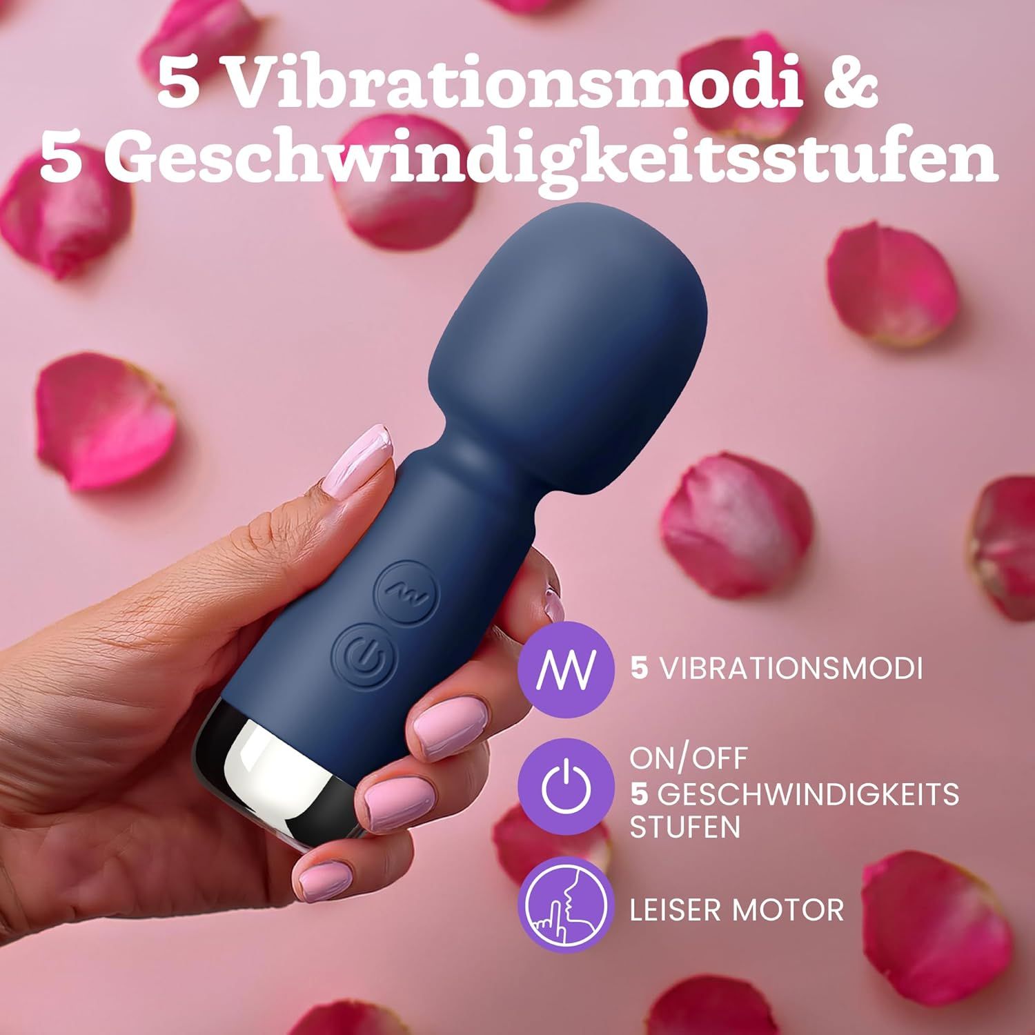 Oliver James Bullet Mini Vibratore, colore blu