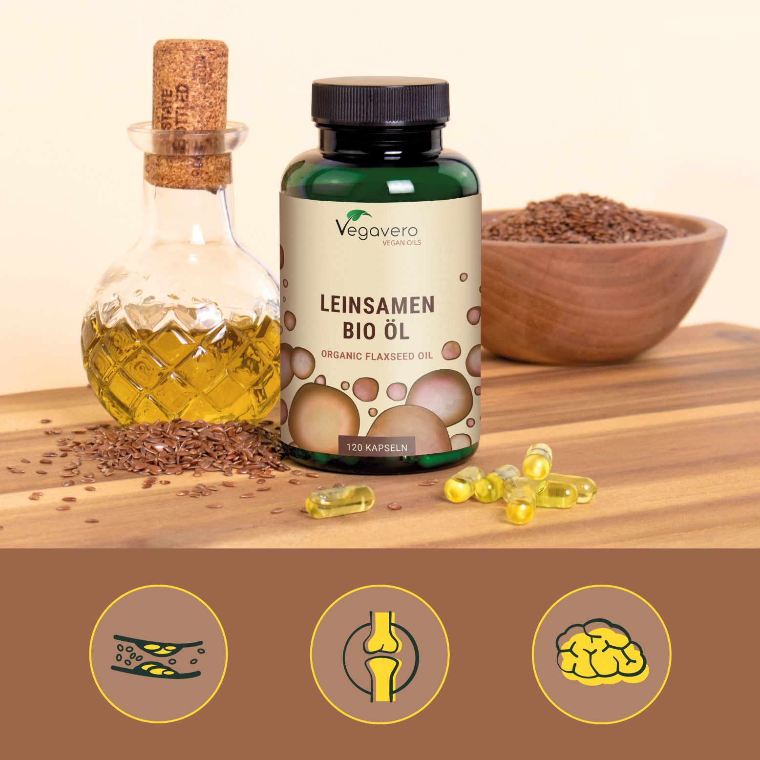 VEGAVERO Olio di semi di Lino BIO