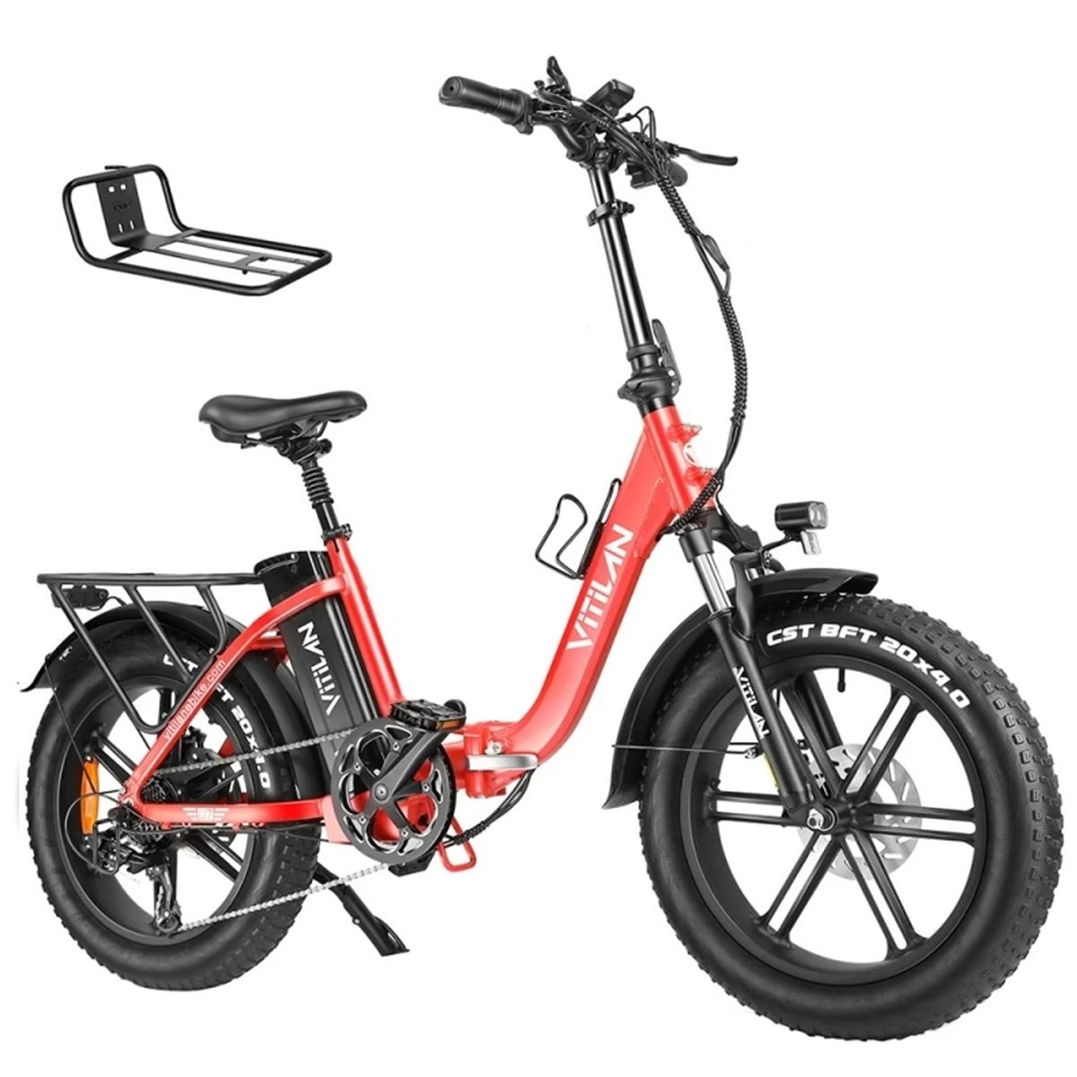 Vitilan U7 2.0 Faltbares Elektrofahrrad mit 48V 20Ah Akku