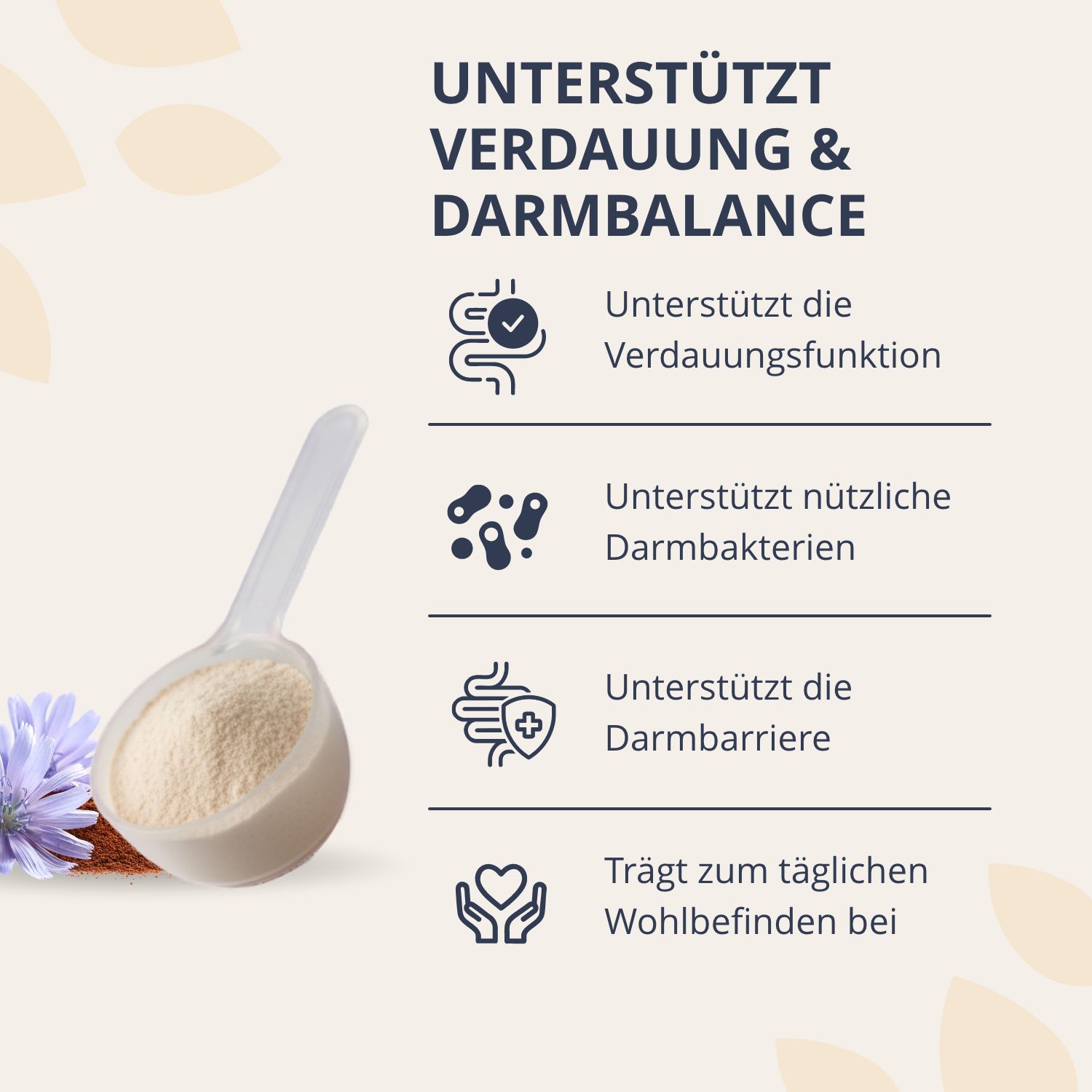Golden Tree Gut Restore supporta digestione ed equilibrio intestinale con prebiotici ed enzimi.