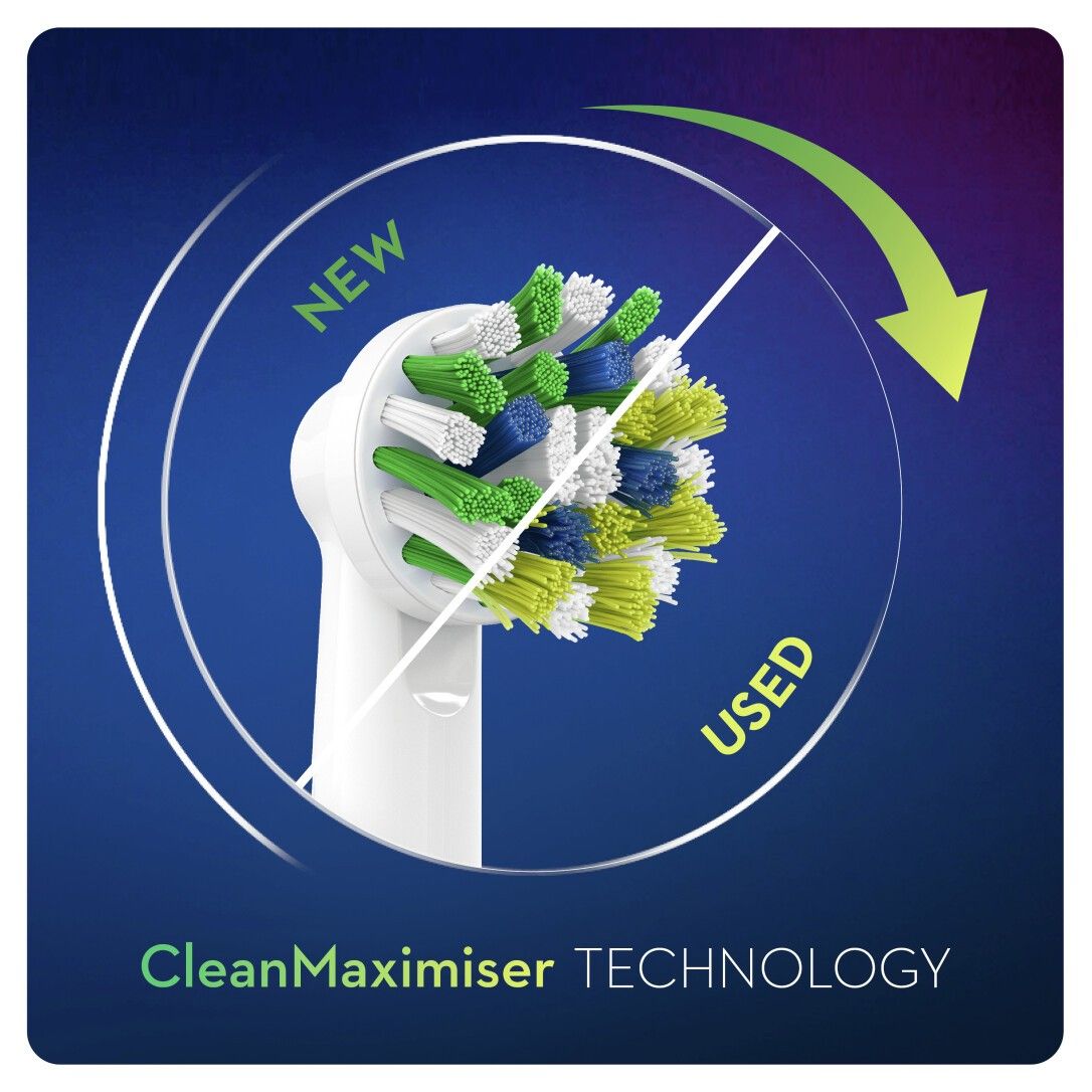 Oral-B CrossAction Cross Action Clean Maximizer 12er FFS 12 pz Bianco