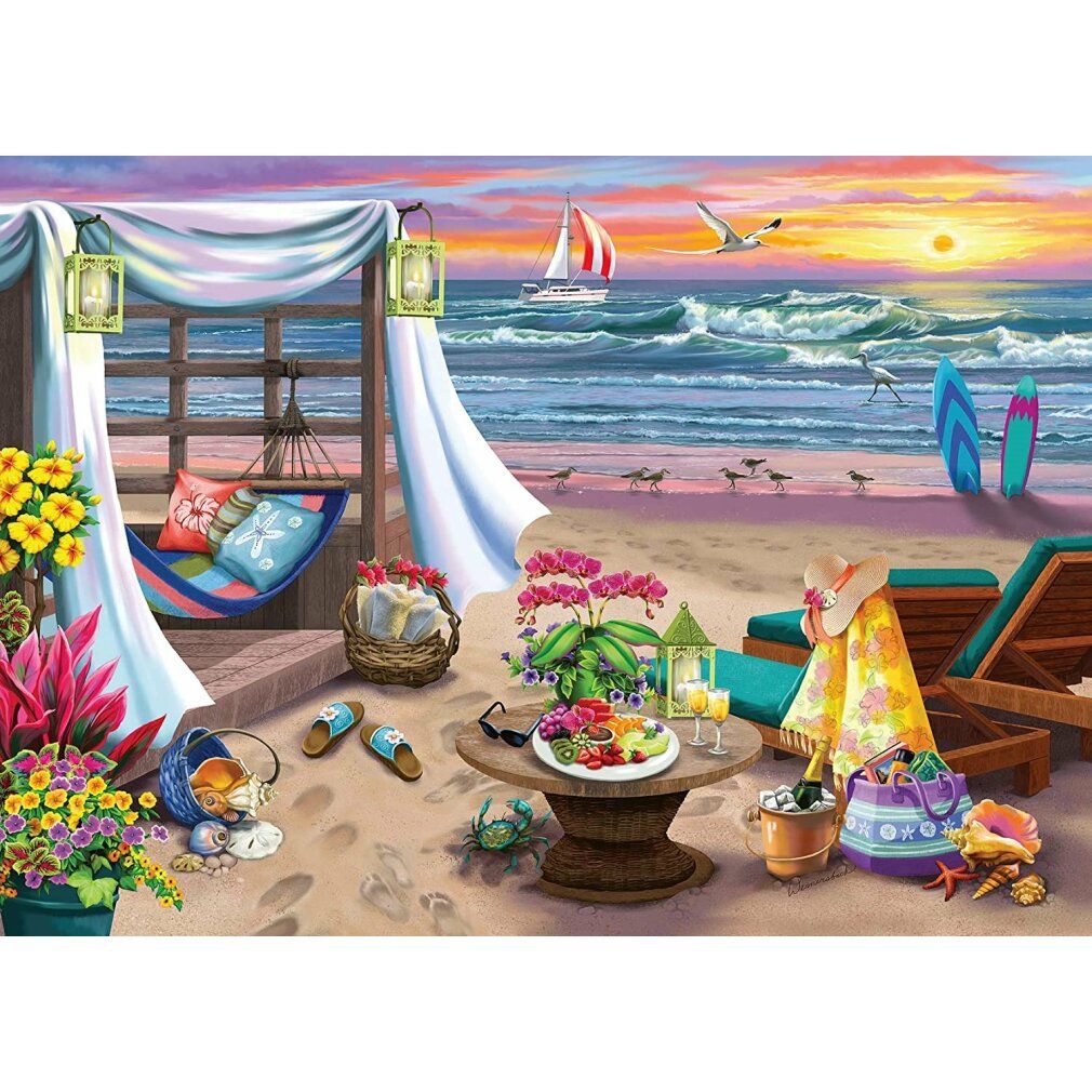 ravensburger Cabana Beach Puzzle xxl 500 pezzi
