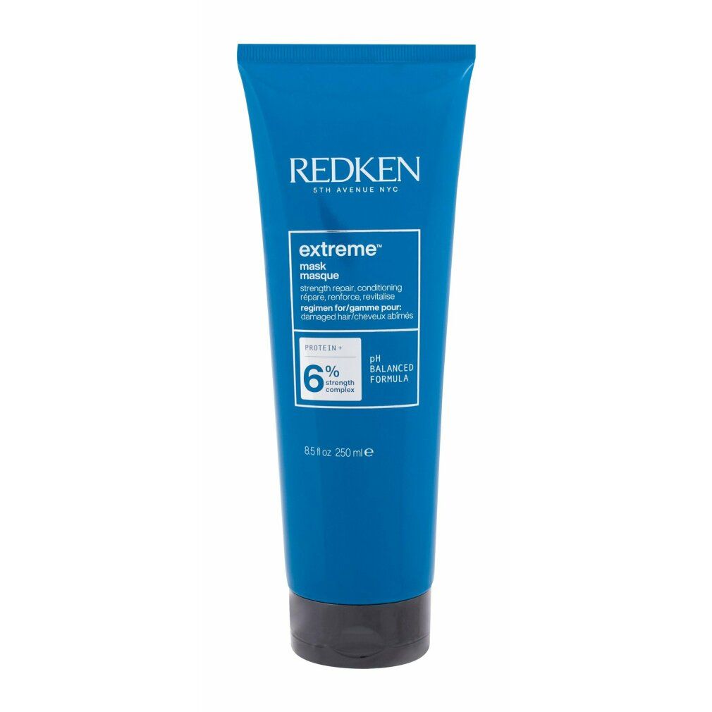 Tubo blu Redken extreme mask. Contiene 6% Strength Complex. 250ml. Formula pH bilanciato.
