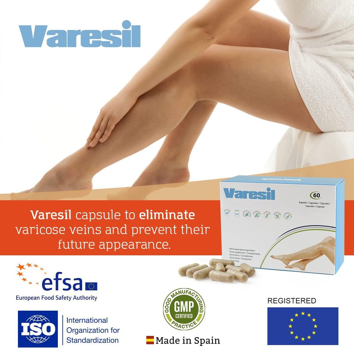 500Cosmetics Varesil Sollievo immediato vene varicose