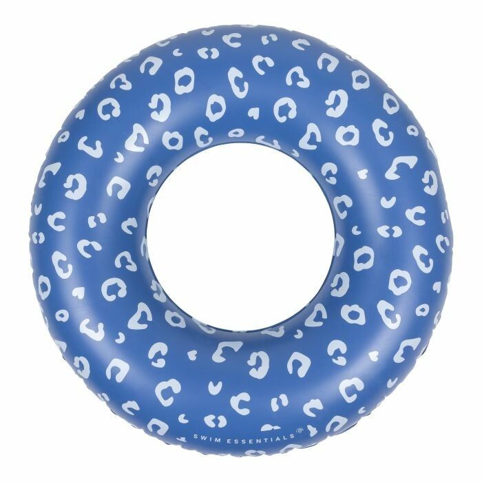 The Essentials B.V. Swim Essentials anello da bagno blu leopardo, 90 cm