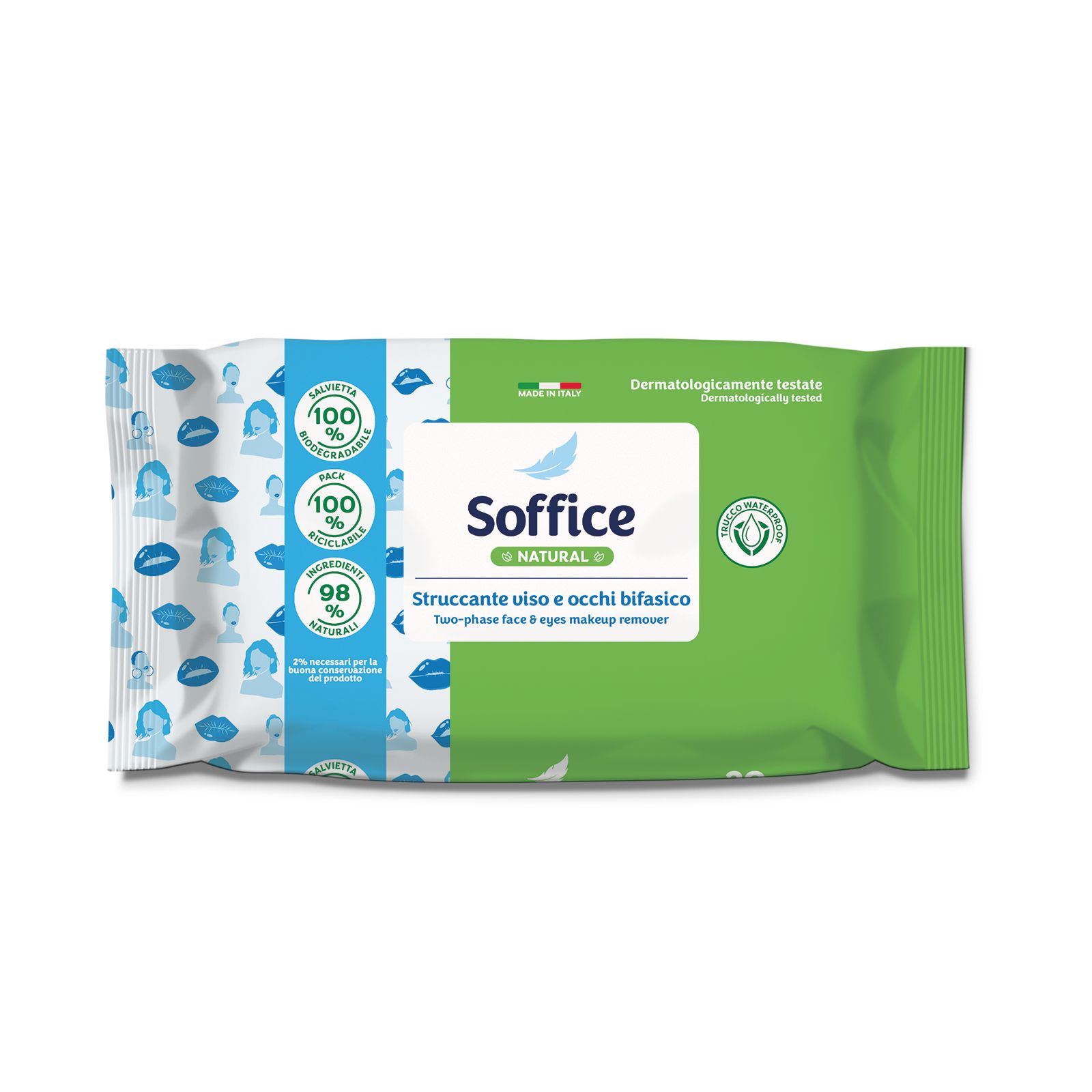 Soffice Natural Salviette Struccanti Viso e Occhi 20 confezioni da 20