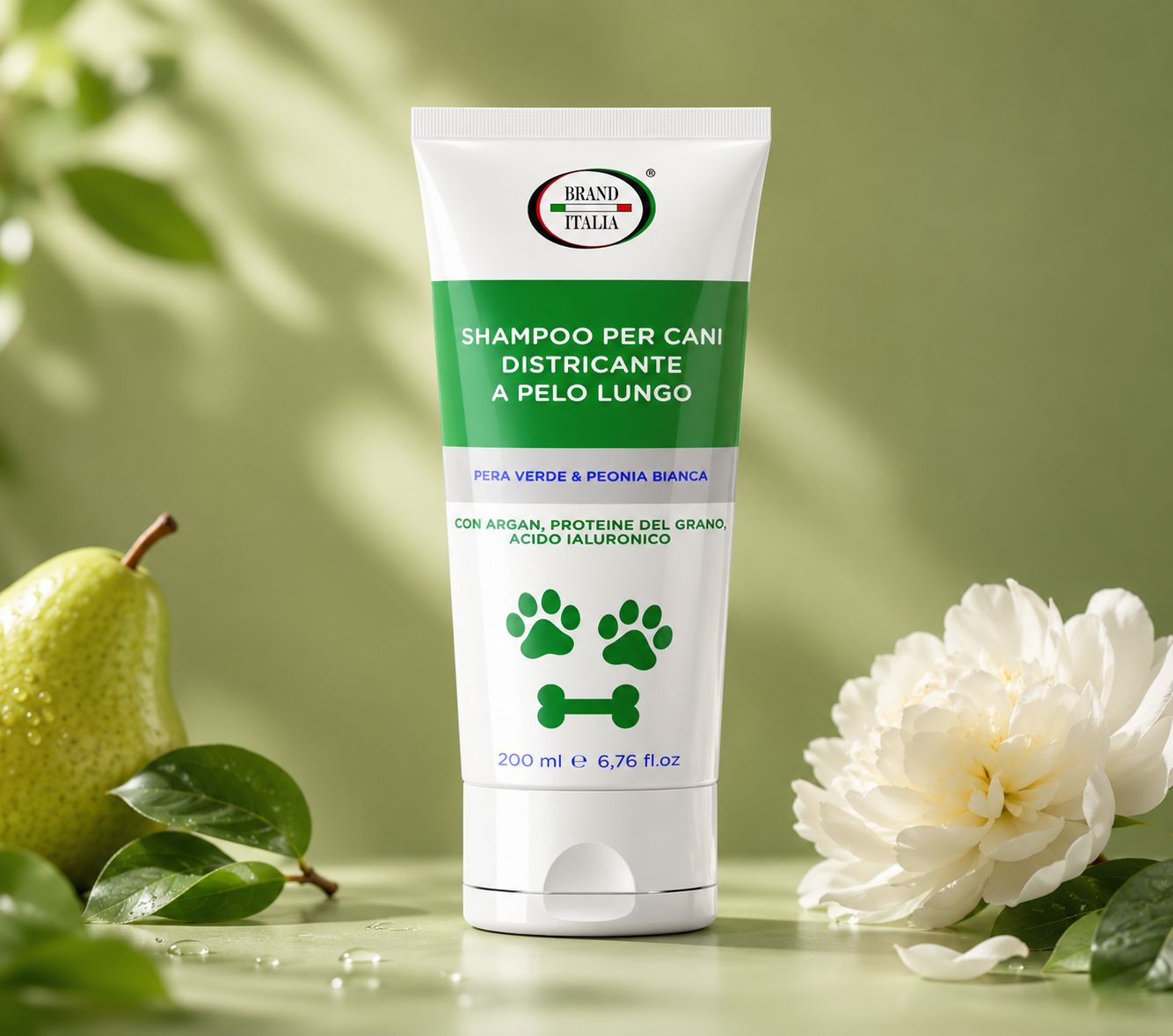BRAND ITALIA - Shampoo Districante per Cani a Pelo Lungo