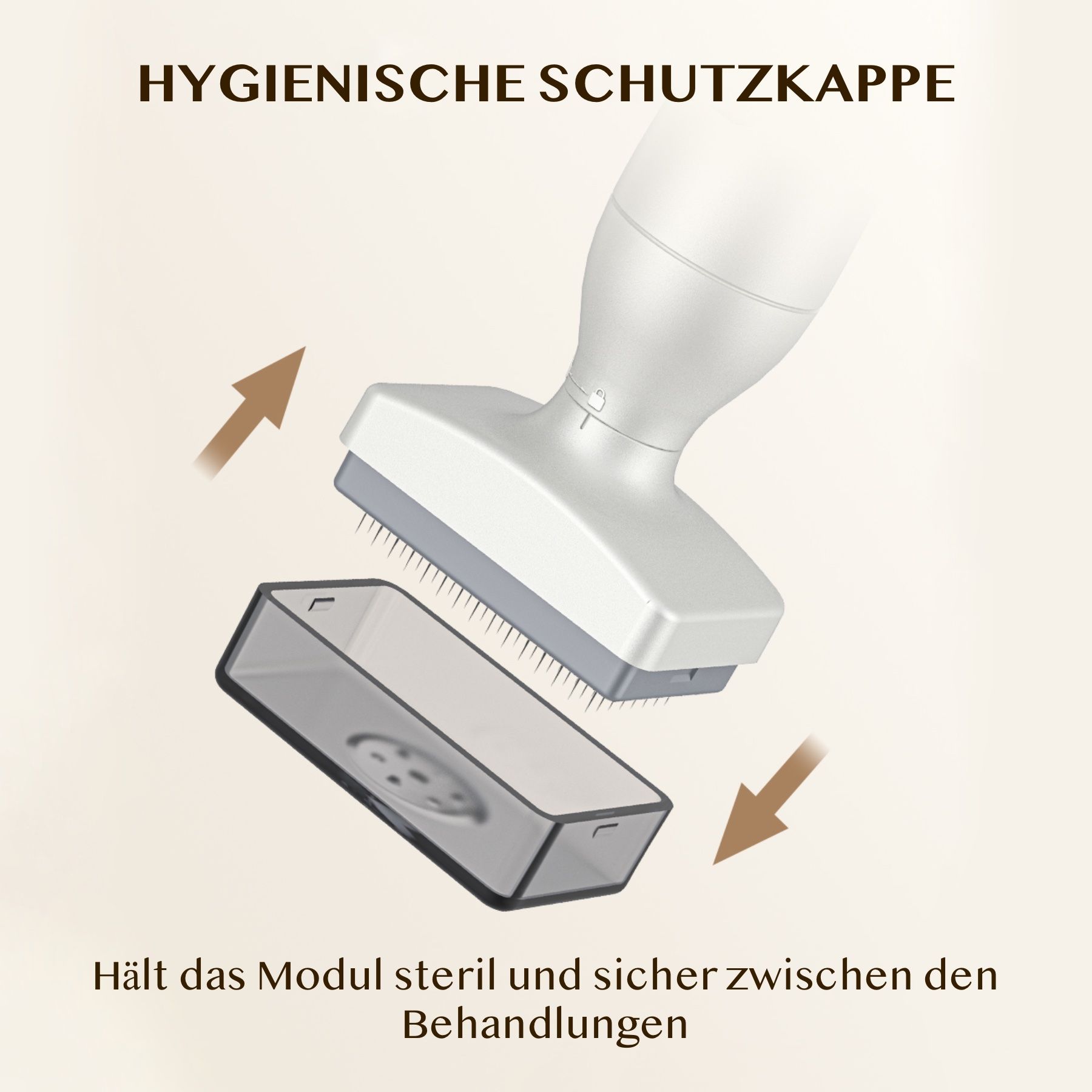 Cappuccio protettivo igienico per la penna per microneedling. Protegge il modulo sterilmente tra i trattamenti.