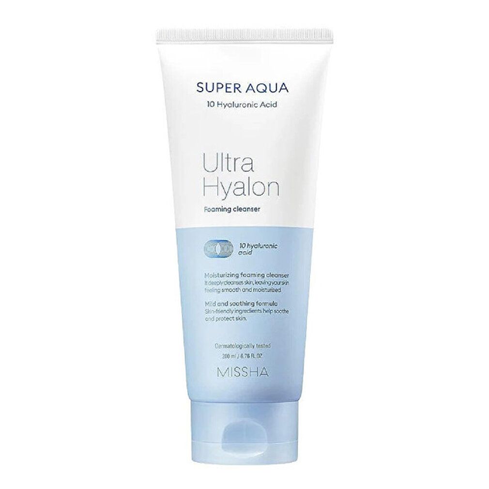 Tubo di crema bianco e blu con nome del prodotto e testo. Marchio MISSJA in basso.