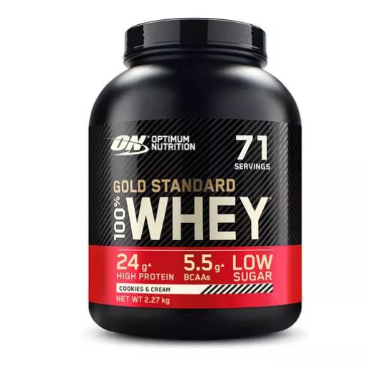 Optimum Nutrition Gold Standard 100% Whey, Cookies & Cream, 71 porzioni.