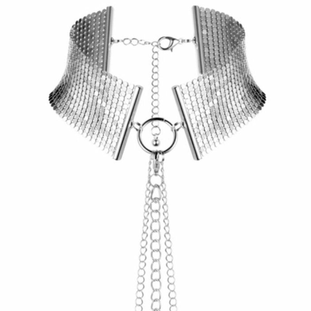 Bijoux Indiscrets Desir Metallique Collar - Halsband und Kette als körperschmuck, aus Metall, silber