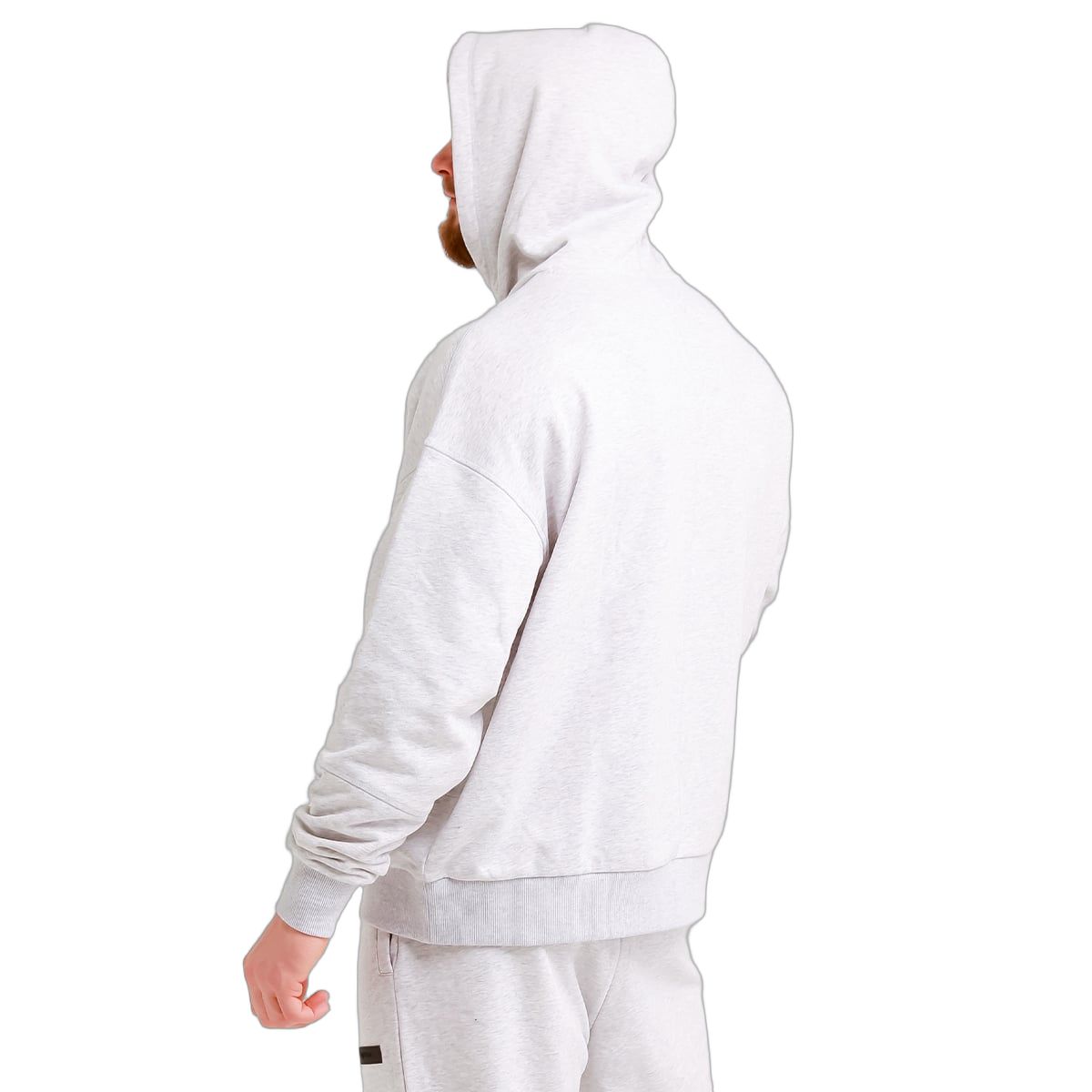 GymBeam Felpa uomo Unity regular con cappuccio grigio