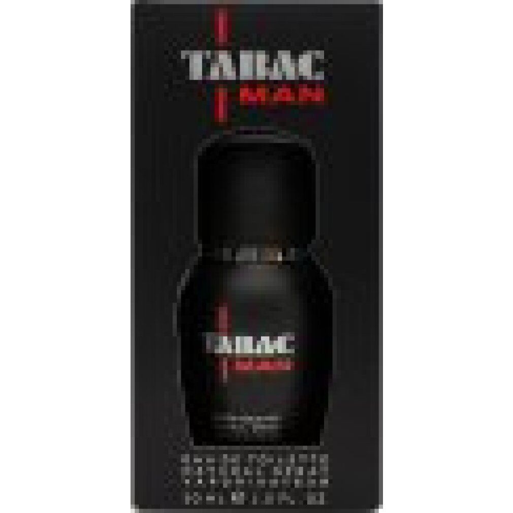 Flacone nero in confezione nera. Scritta "TABAC MAN".