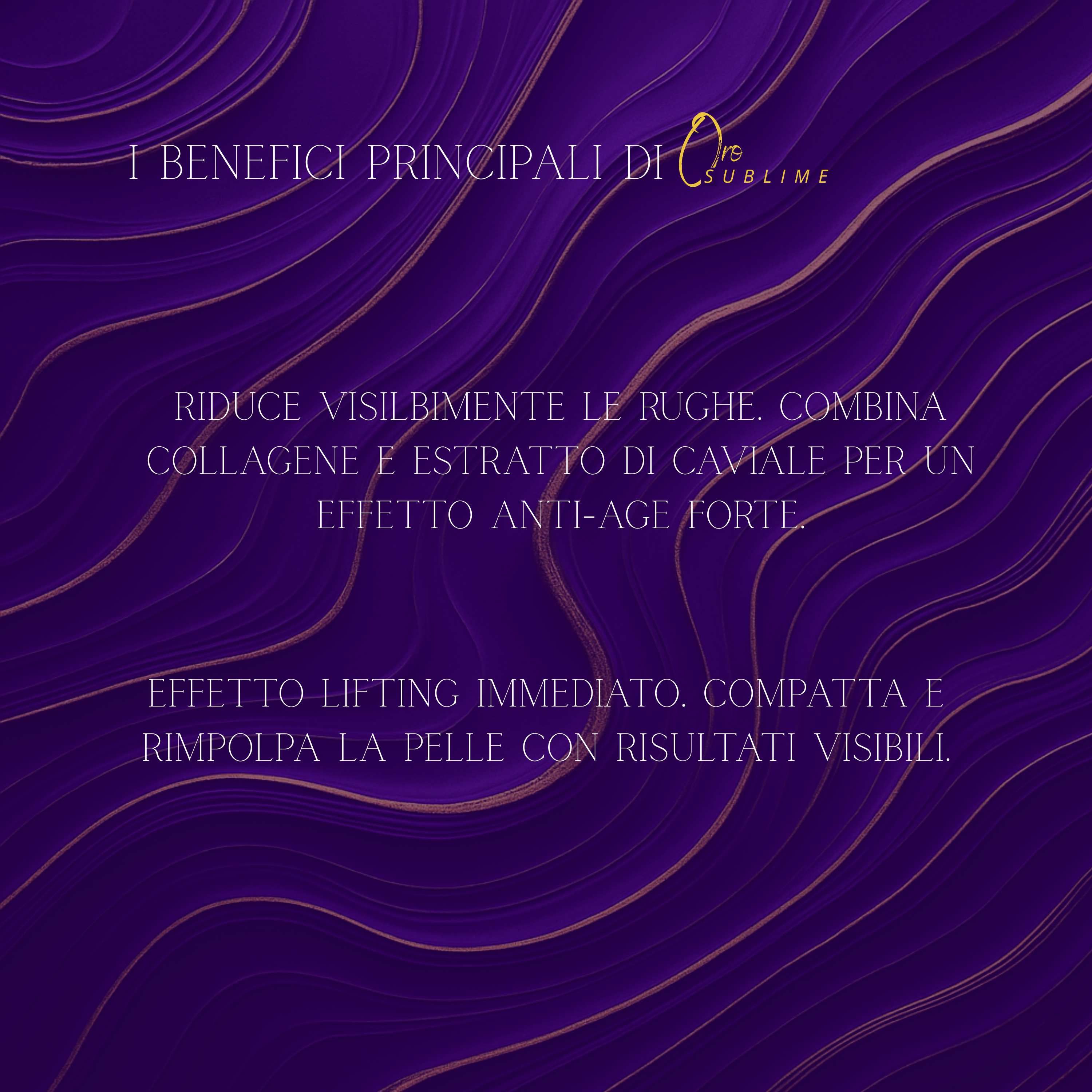 Aloha Labs Oro Sublime - Crema Siero Anti-Age Rigenerante con Collagene, Oro e Caviale - 75ml