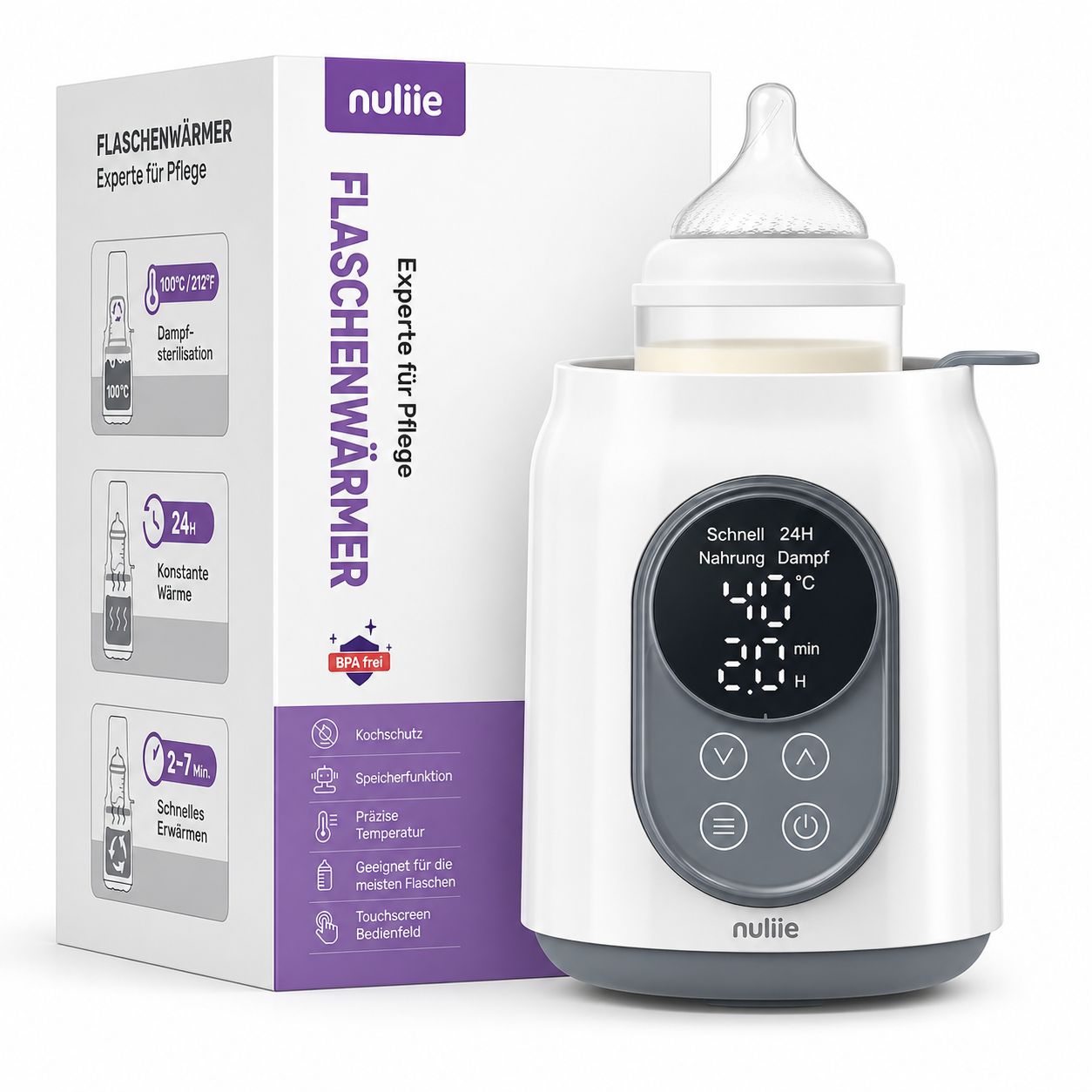 Nuliie Scaldabiberon Elettrico 10-in-1