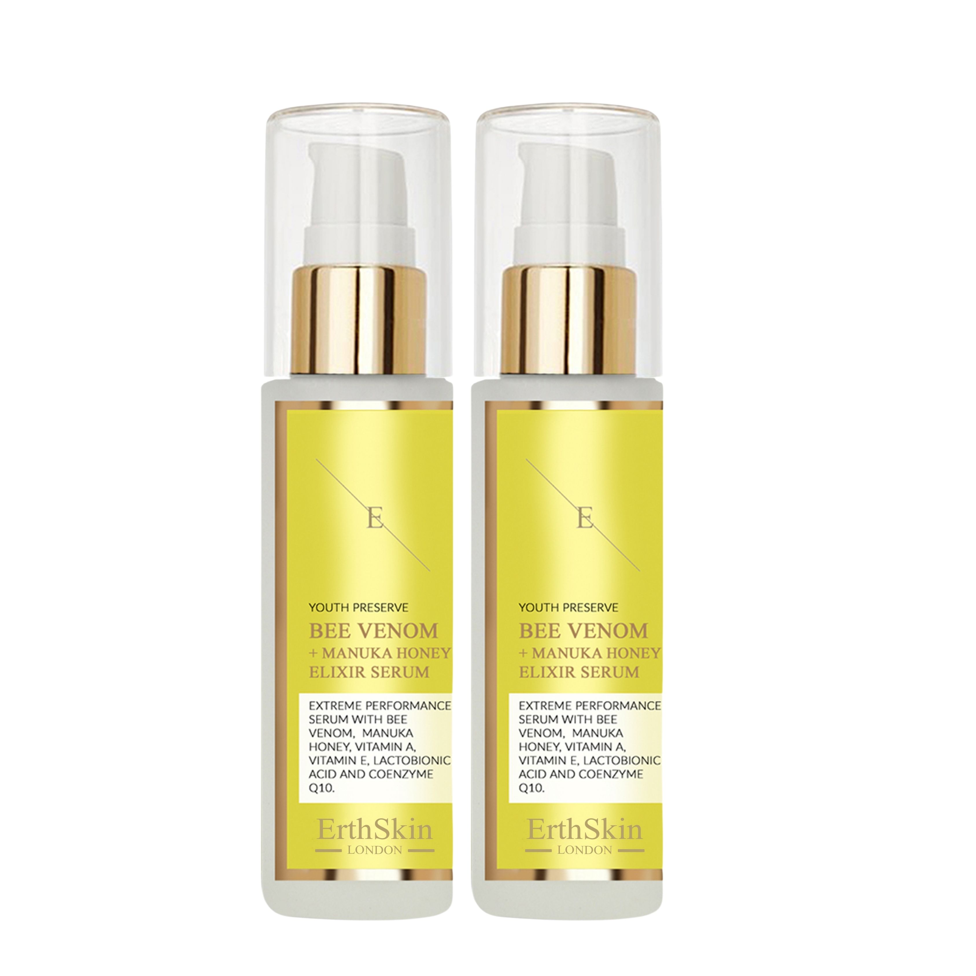 ErthSkin London 2x veleno d'api + siero elisir al miele di Manuka