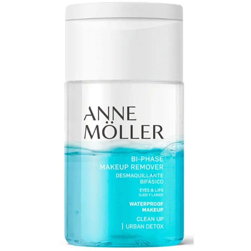 Anne Möller Struccante Bi-Phase Occhi e Labbra, trucco waterproof, Clean Up Urban Detox.