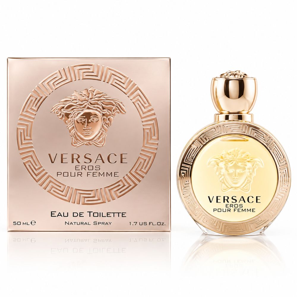 Versace Eros Pour Femme Eau de Toilette flacone e confezione 50ml.