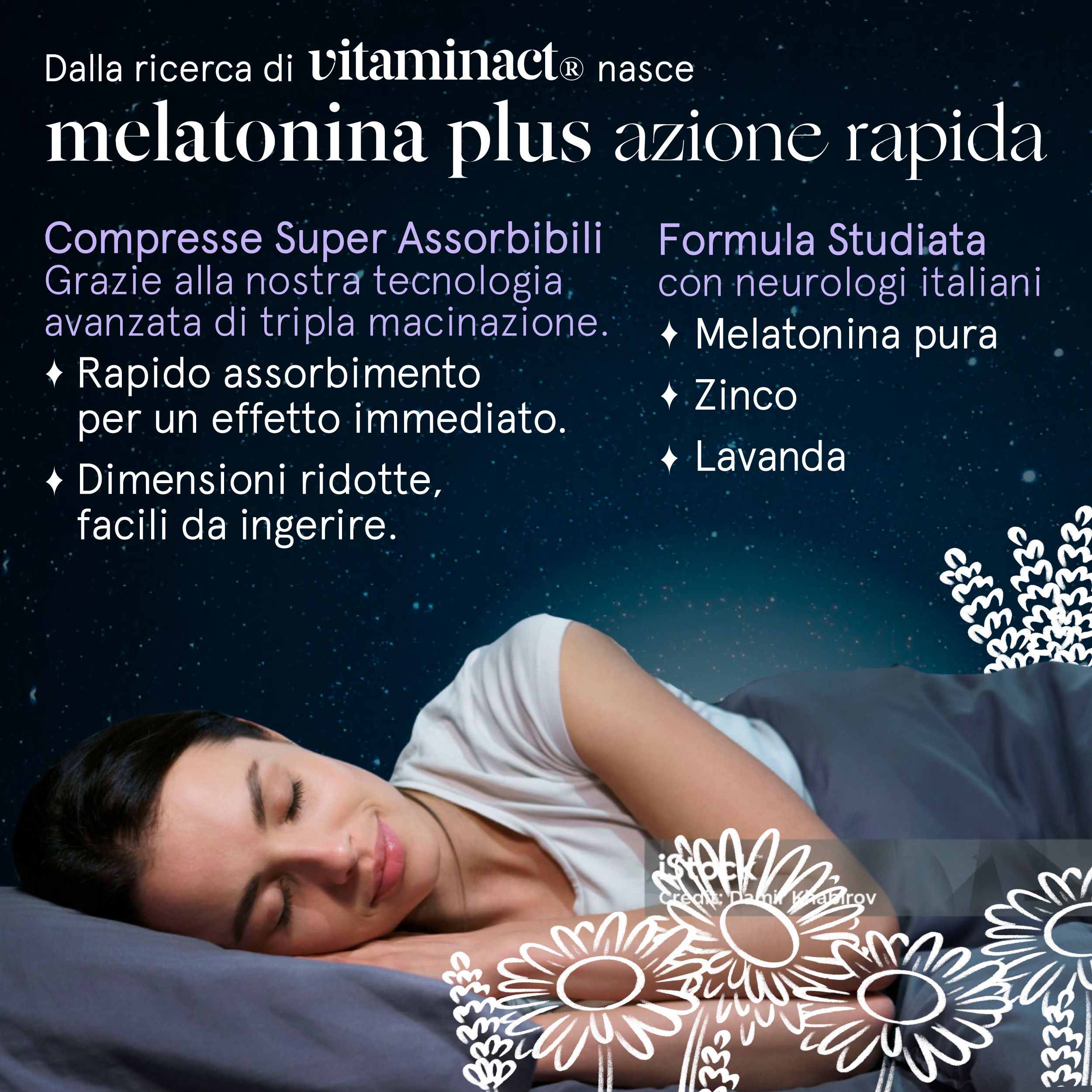Vitaminact - Melatonina Plus Azione Forte - 450 Microcompresse.