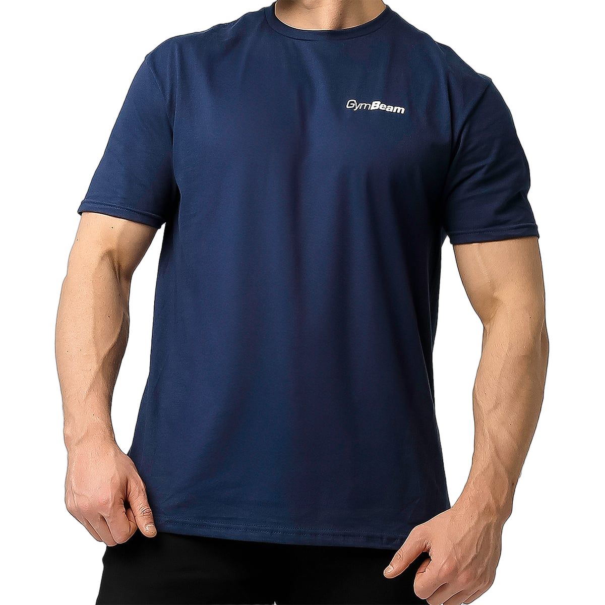 GymBeam T-shirt uomo regular a manica corta Basic Navy Blue