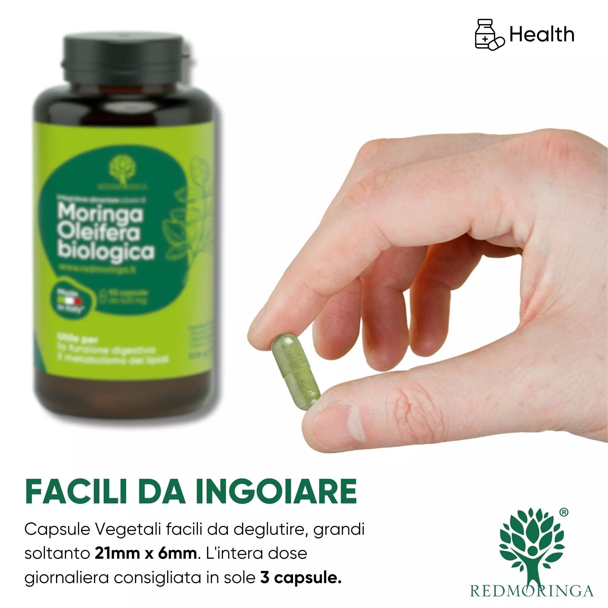 RedMoringa MORINGA BIO 90 Capsule