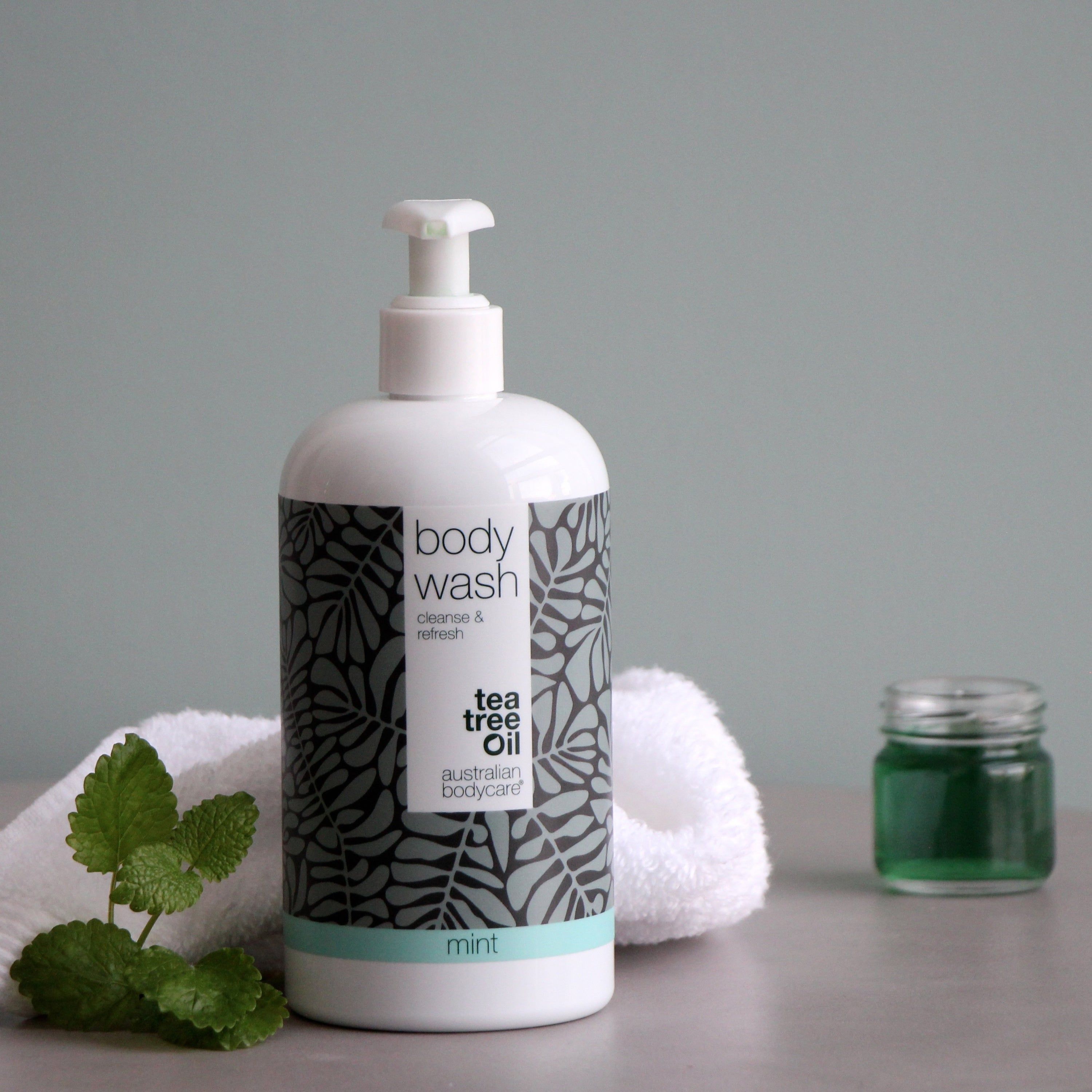Olio di tea tree australiano per la cura del corpo + gel doccia alla menta
