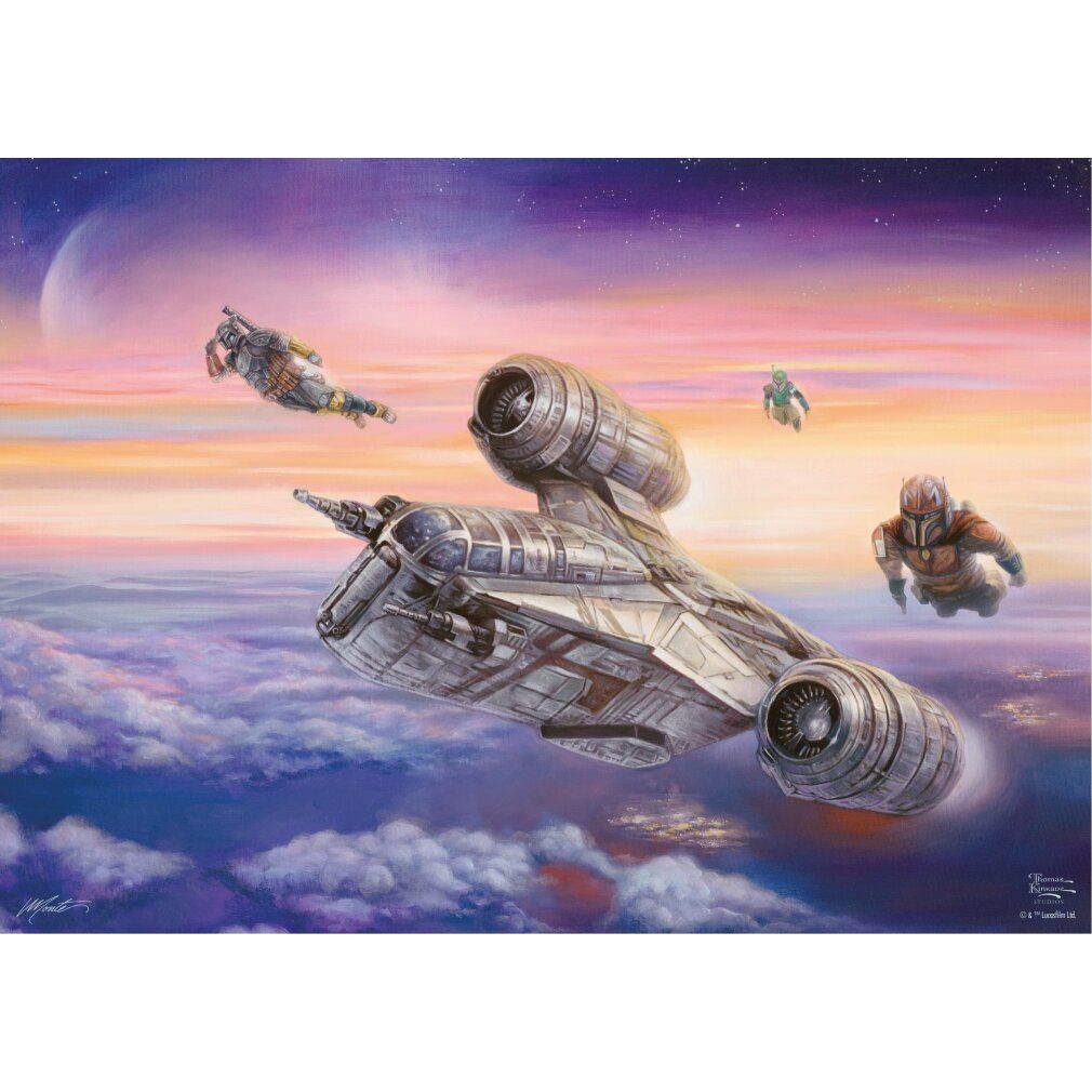 Studi Thomas Kinkade: Star Wars The Mandalorian - La scorta (1000 pezzi)
