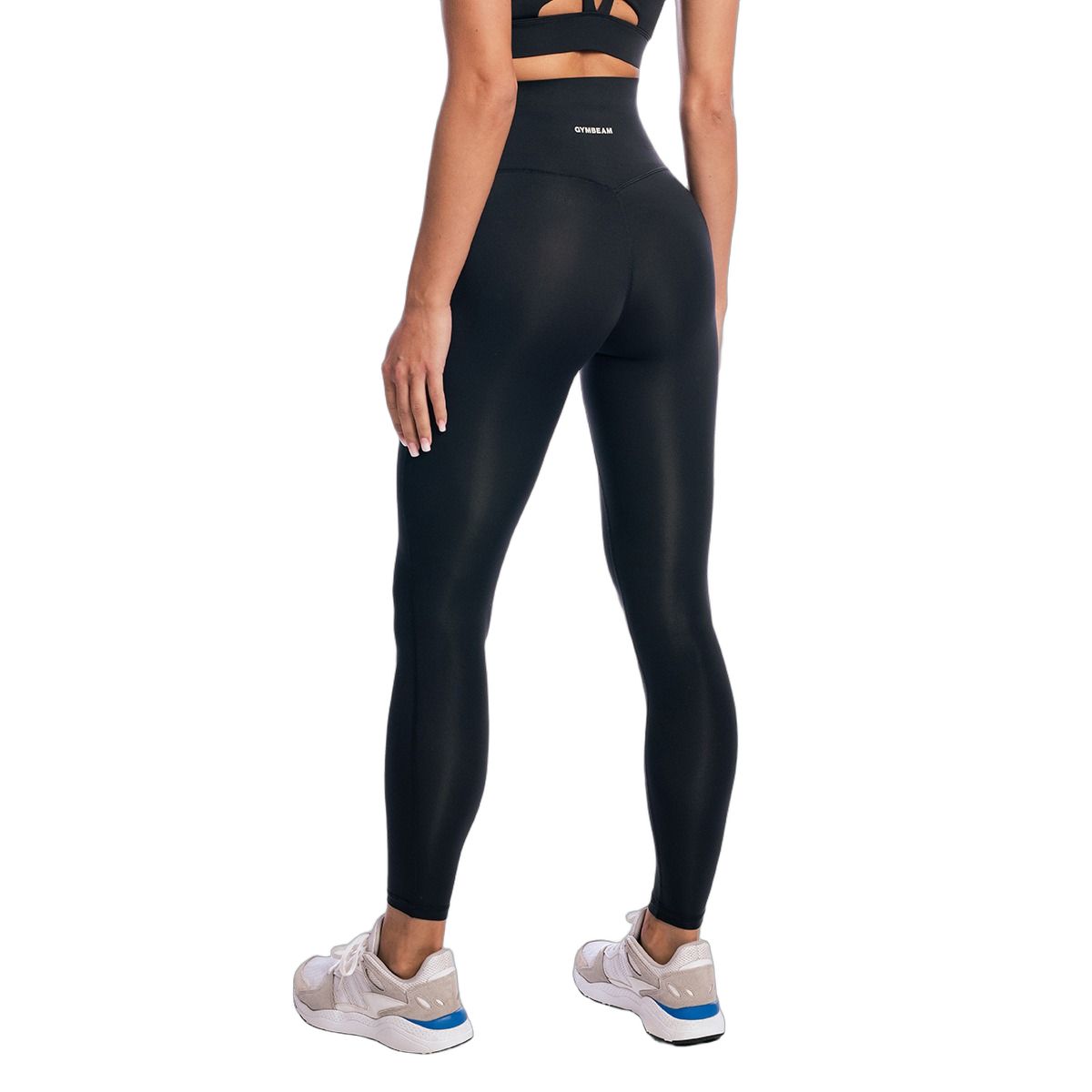 GymBeam Leggings donna Aura neri a vita alta senza tasche