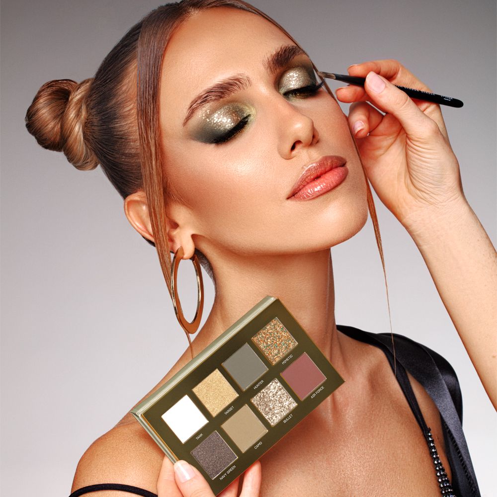 Mia Makeup Army Green Palette occhi ombretti matte e shimmer