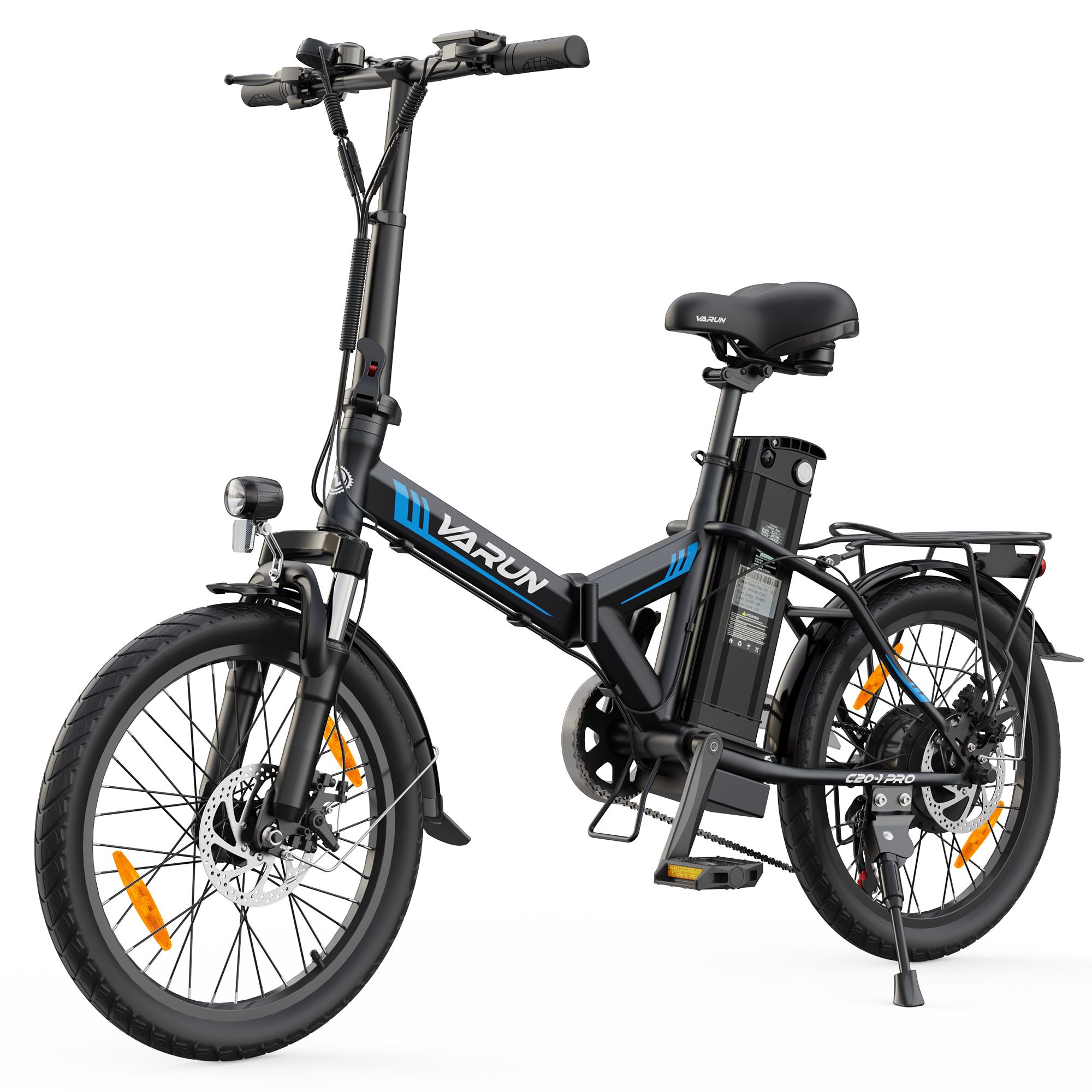 VARUN C20-1 PRO Bicicletta elettrica pieghevole, 48V 13Ah