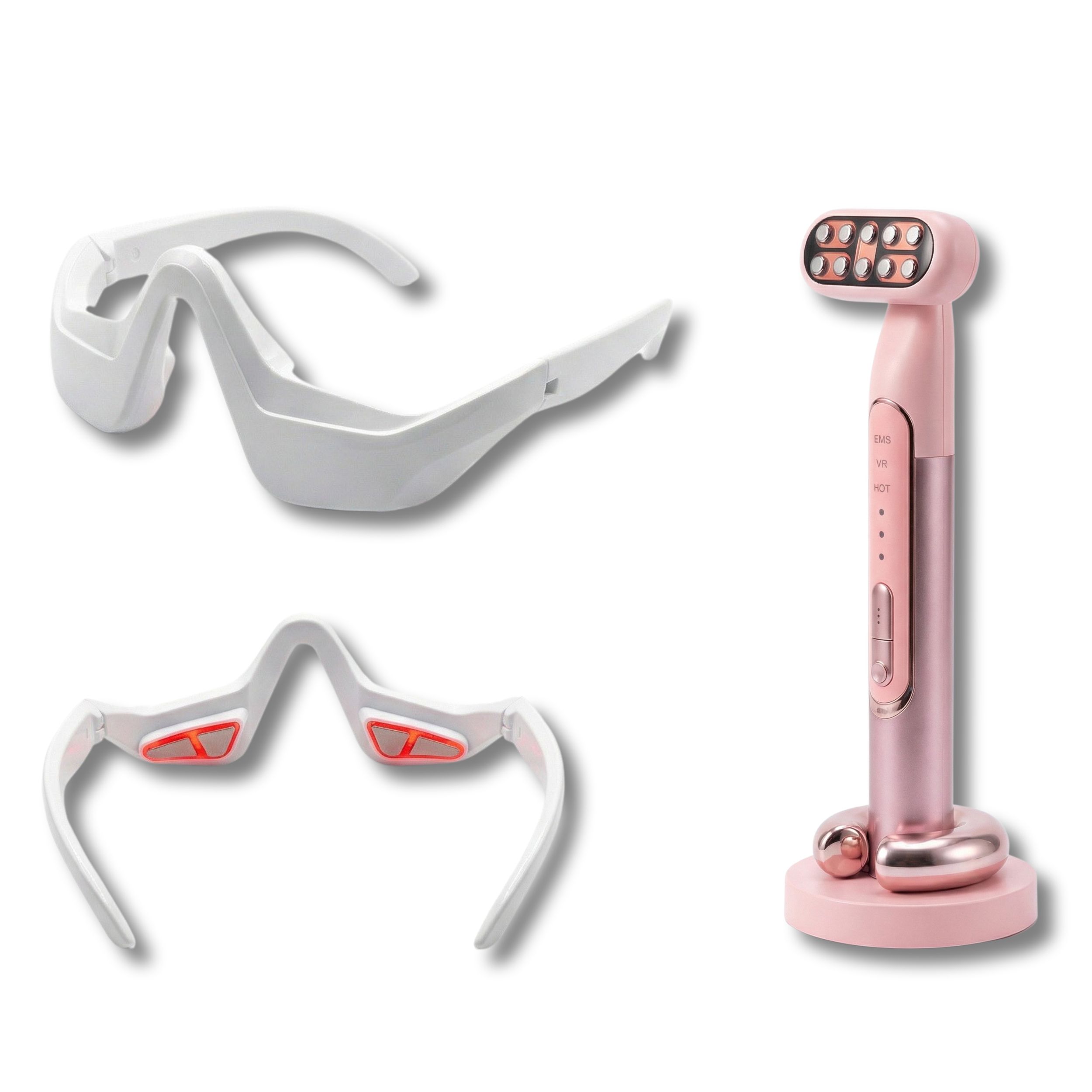 Cofanetto Istituto Viso e Sguardo – Dispositivo Viso RF EMS LED Anti-Age + Maschera Oculare