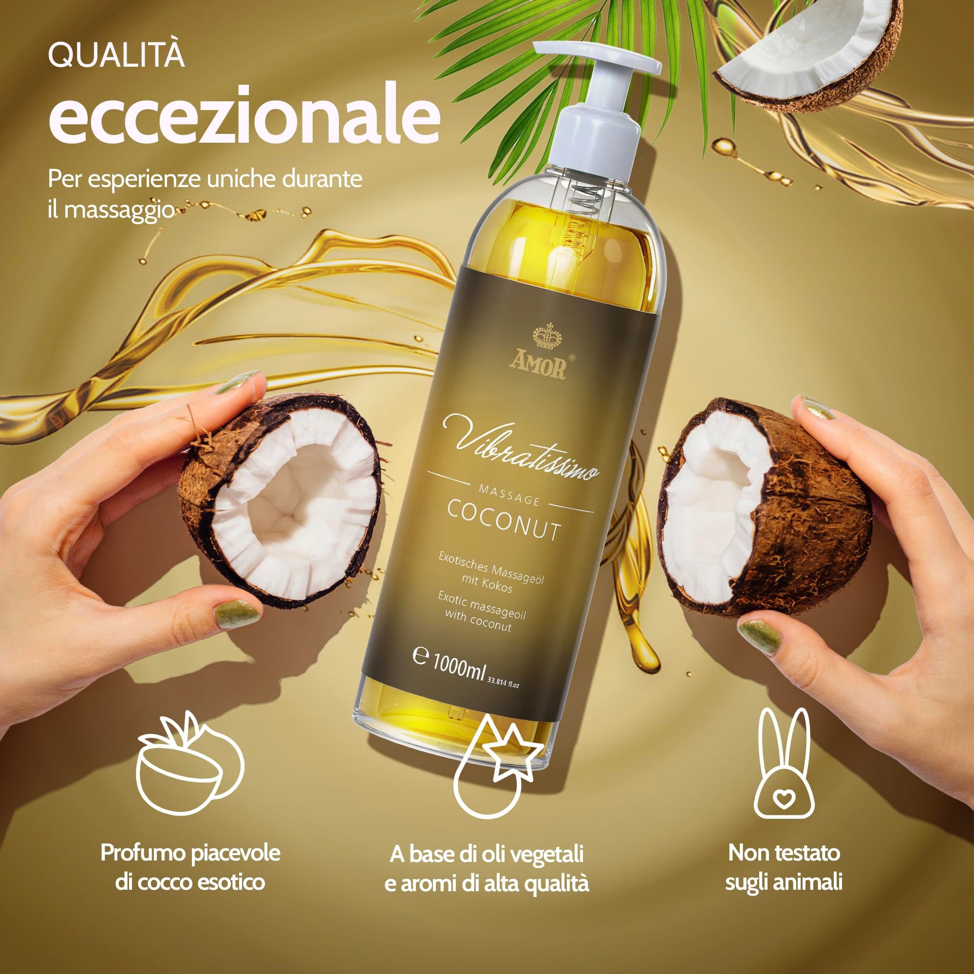Vibratissimo Olio da Massaggio Coconut