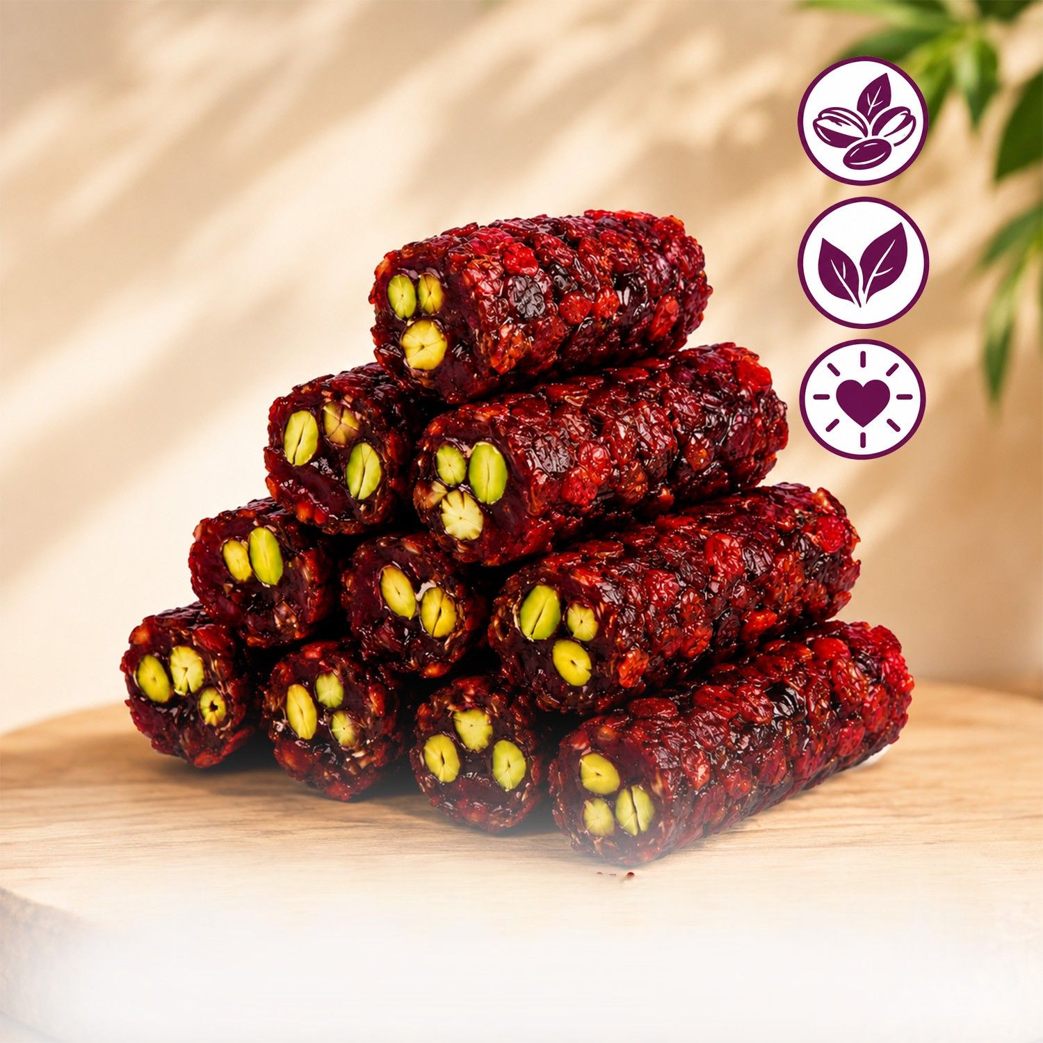 WeNatur Lokum con pistacchi, zereşk e aroma di melograno