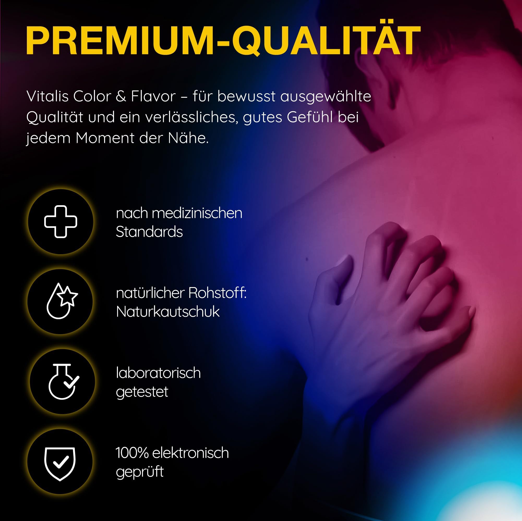 Vitalis Color & Flavor: Standard medici, lattice naturale, testato.