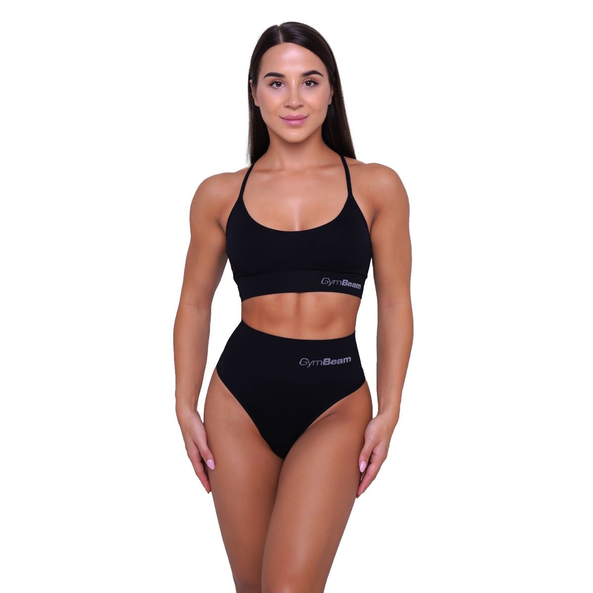 GymBeam Slip donna brasiliano seamless 2Pack Black