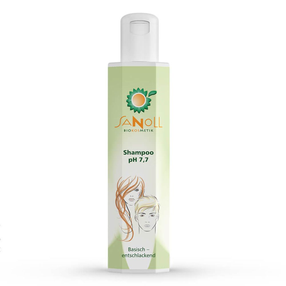 Shampoo cosmetico biologico Sanoll pH 7,7 alcalino