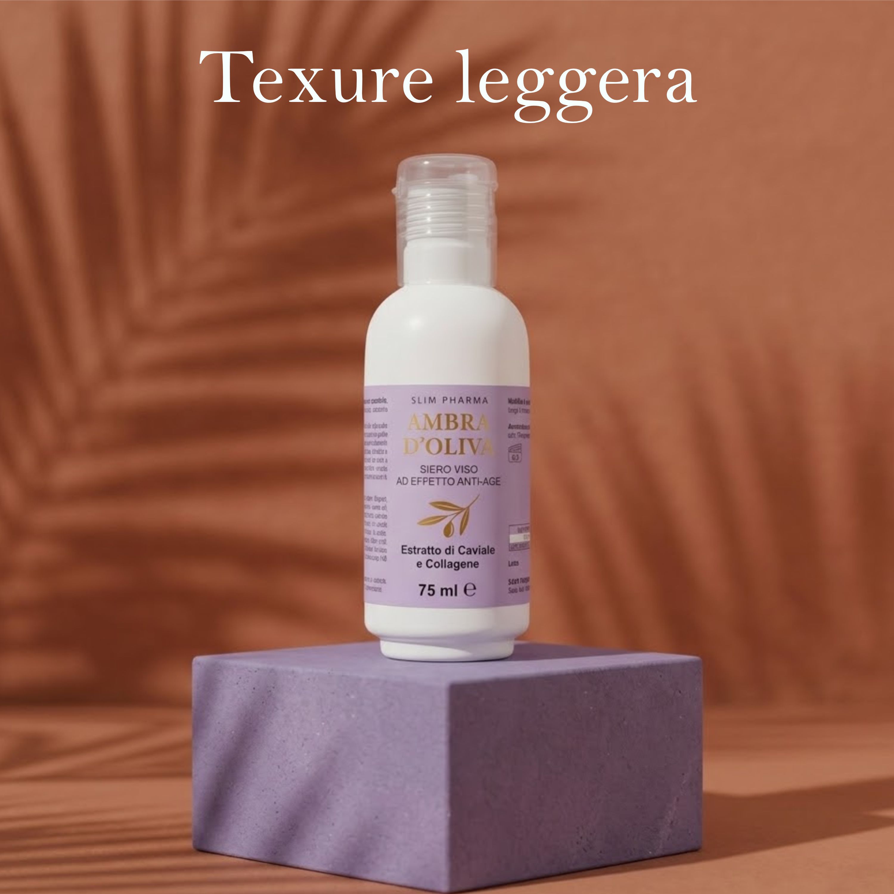 ALOHALABS Ambra d'Oliva Siero Viso Anti-Age – con Estratto di Caviale e Collagene – Idratazione e Pe