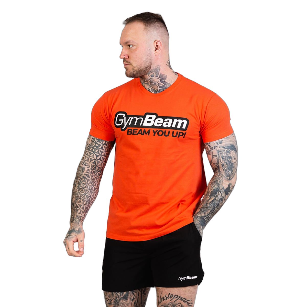 GymBeam T-shirt uomo Beam Orange regular