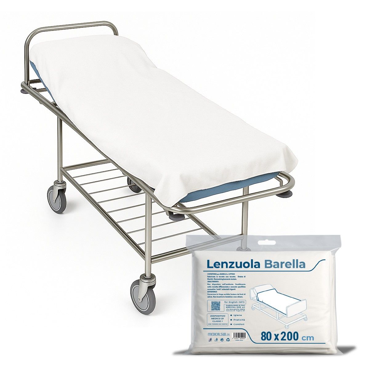 Medical Sud Lenzuola Monouso In Tnt Idrorepellenti 80x200 cm