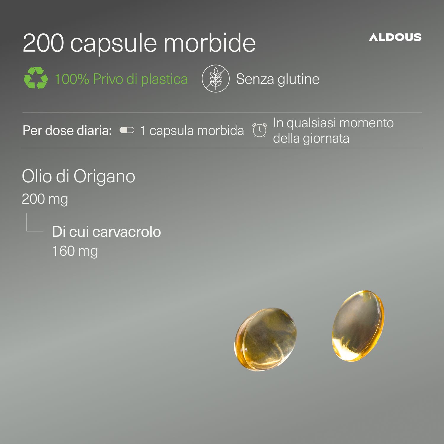 Aldous - Olio di Origano - Sistema Immunitario, Digestivo