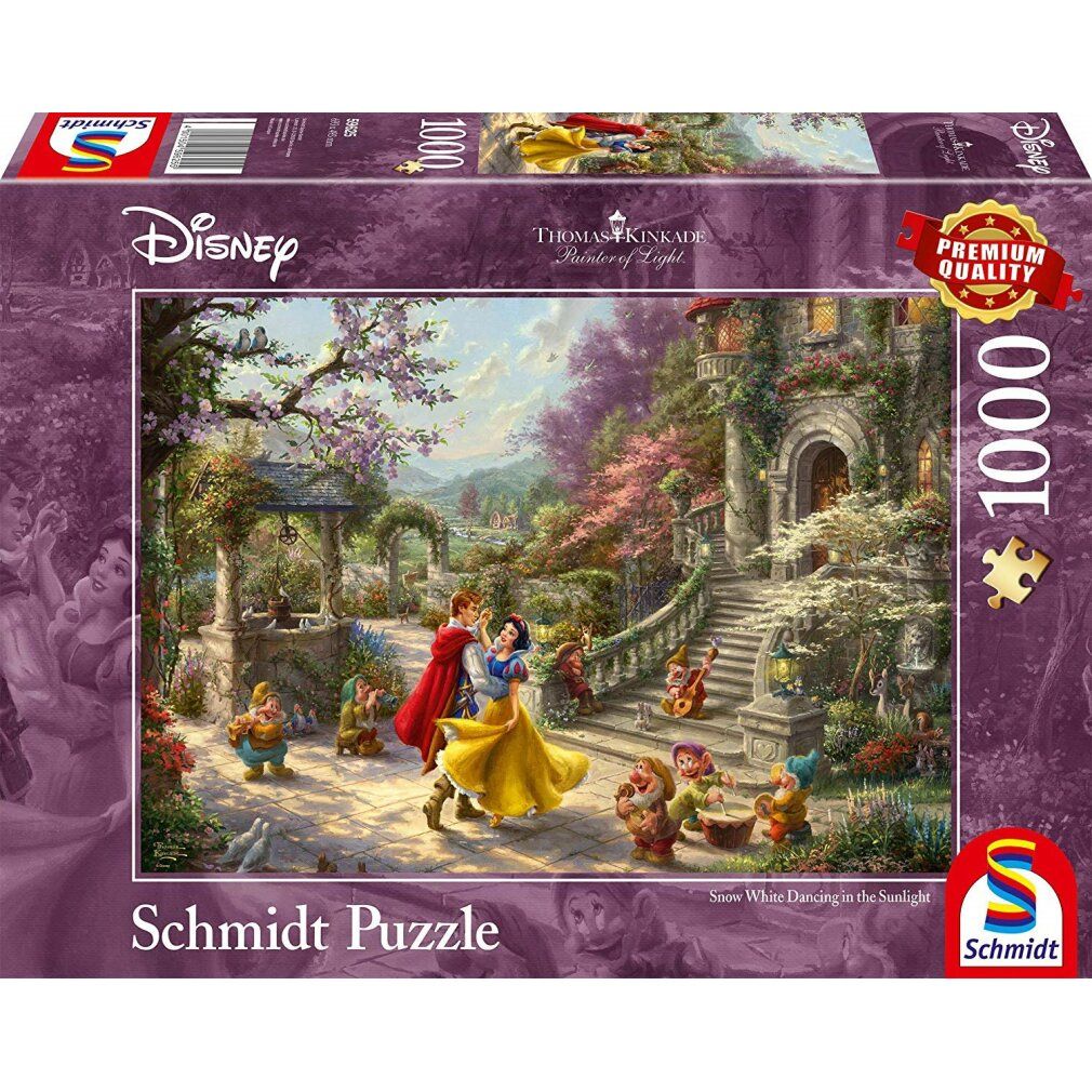 Thomas Kinkade Studios: Pittore della luce - Disney Biancaneve - Danza con il principe (1000 pezzi)