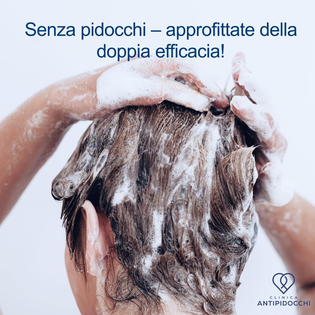 Shampoo Premium per le pidocchi della Clinica Anti Pidocchi + Lozione per adulti e bambini