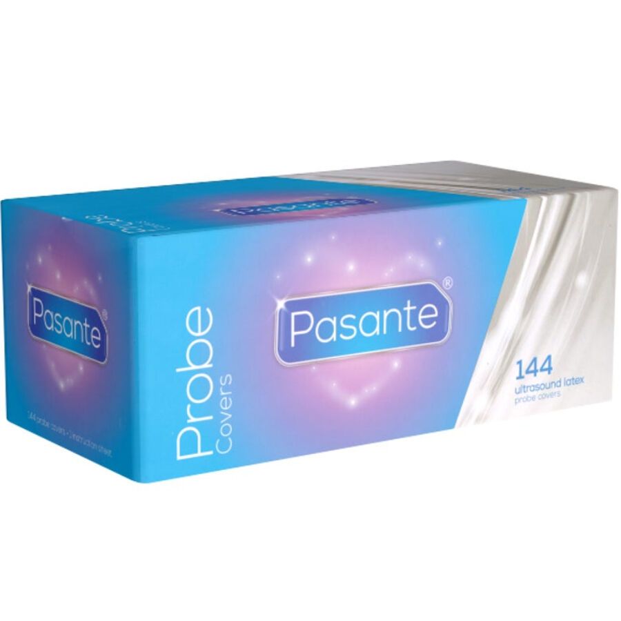 Pasante Probe Covers: Confezione da 144 copri sonda ecografici in lattice.
