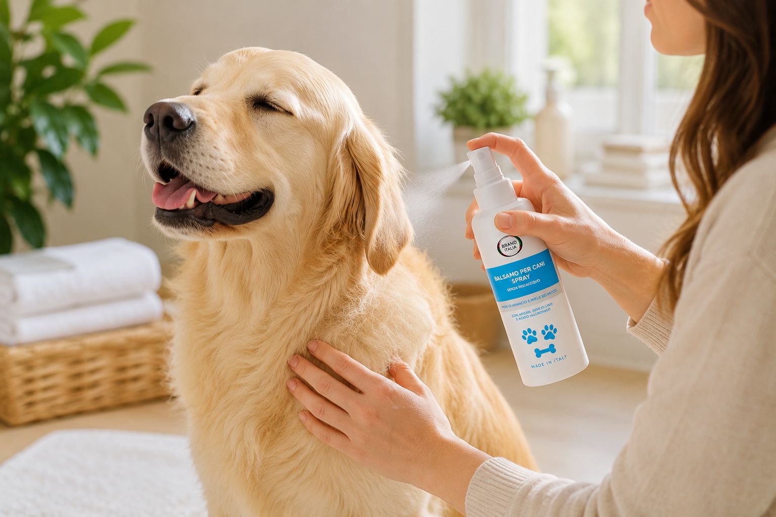 BRAND ITALIA - Balsamo Spray per Cani Senza Risciacquo
