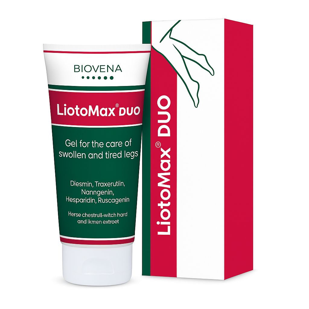Biovena Health LiotoMax Duo - gel per la cura delle gambe stanche e pesanti