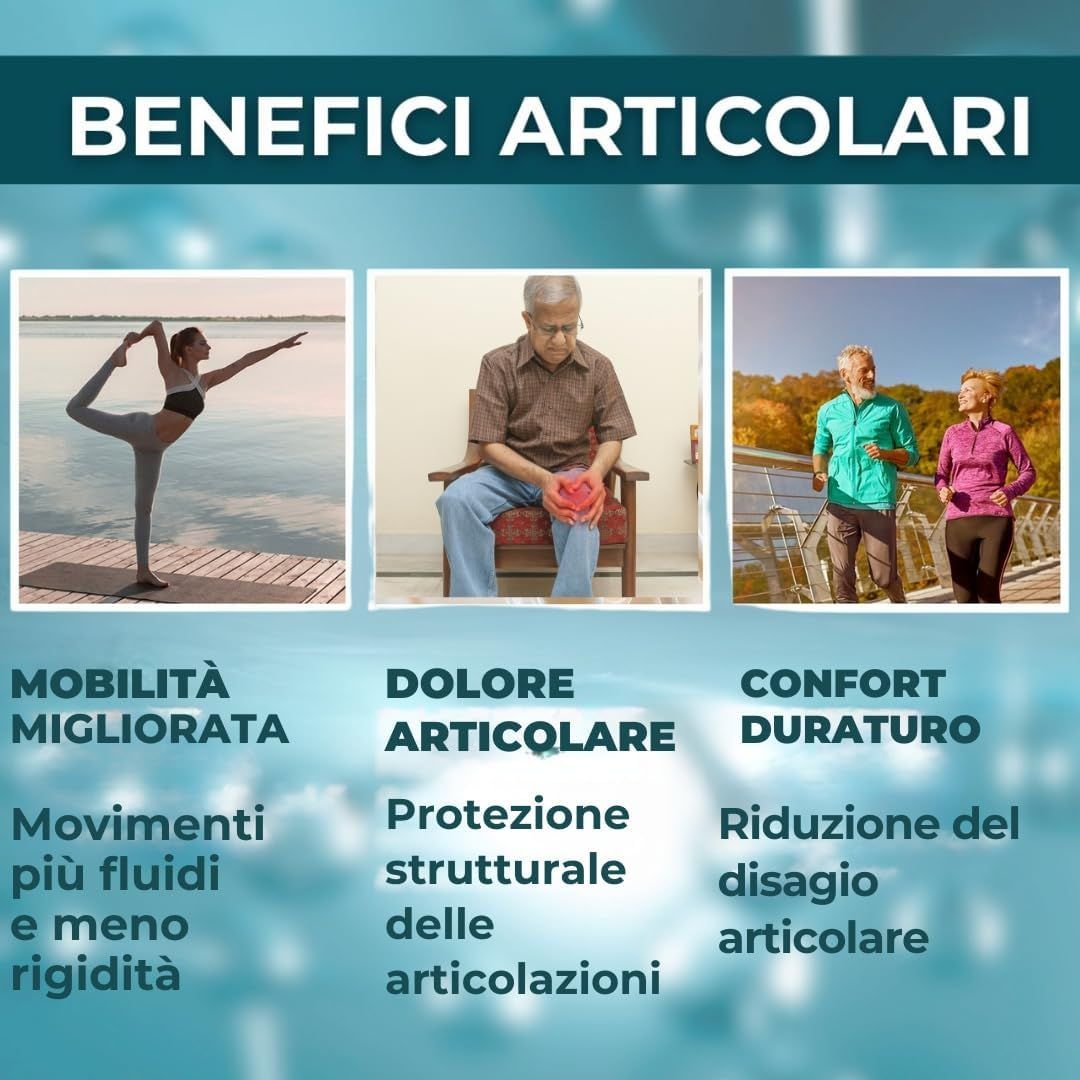 AMBIOPH - Collagene da Bere - Collagene e Acido Ialuronico, Biotina, Msm & Vitamina C